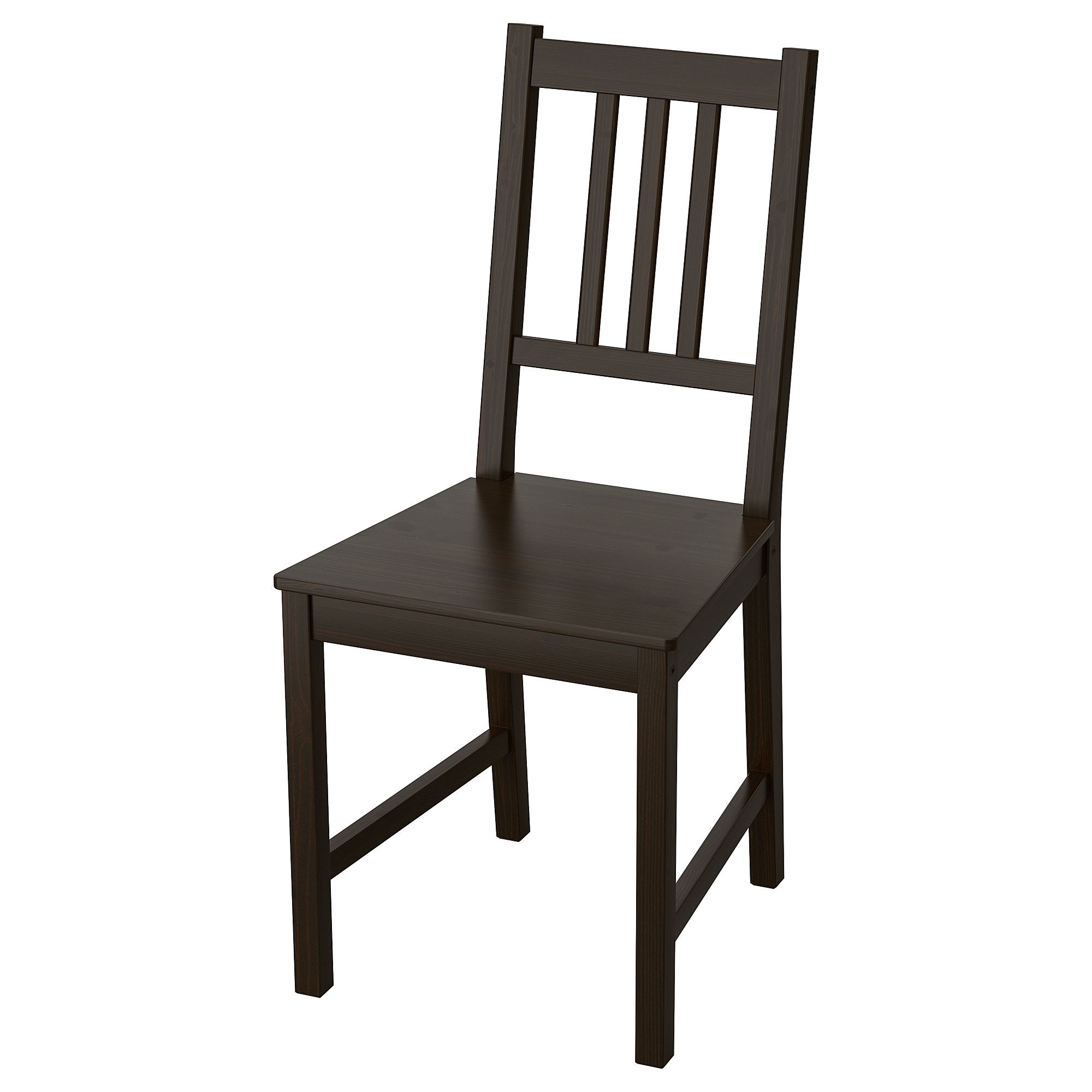 STEFAN blackbrown wooden chair - 00211088 | IKEA