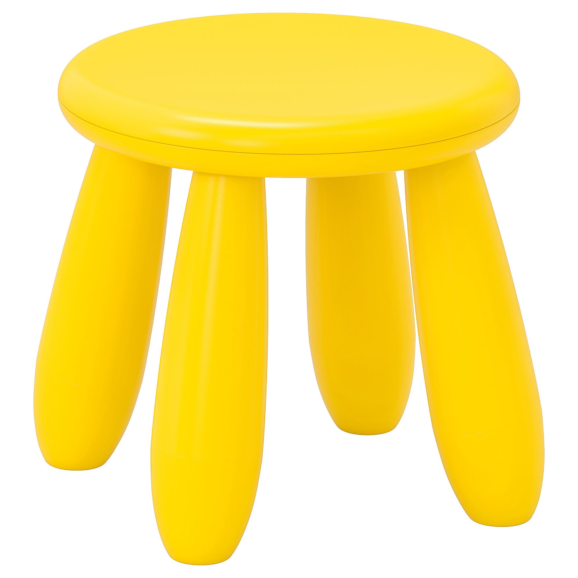 MAMMUT yellow children's stool - 20382324 | IKEA