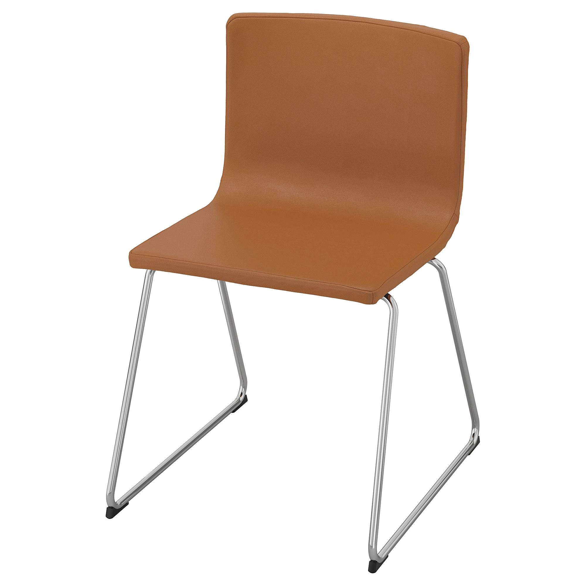 IKEA｜BERNHARD｜ベルナード｜チェア BERNHARD krom kaplama-mjuk altın-kahverengi döşemeli sandalye