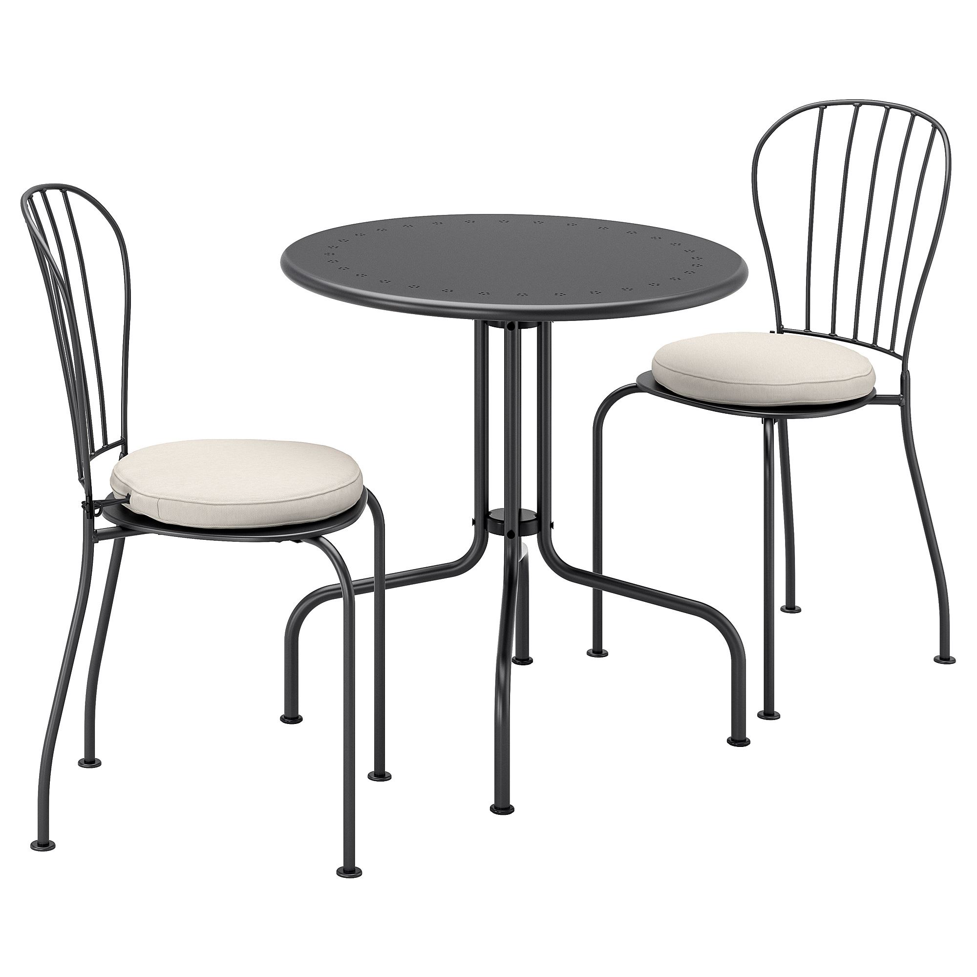 LACKÖ grey table and chair set - 39269016 | IKEA