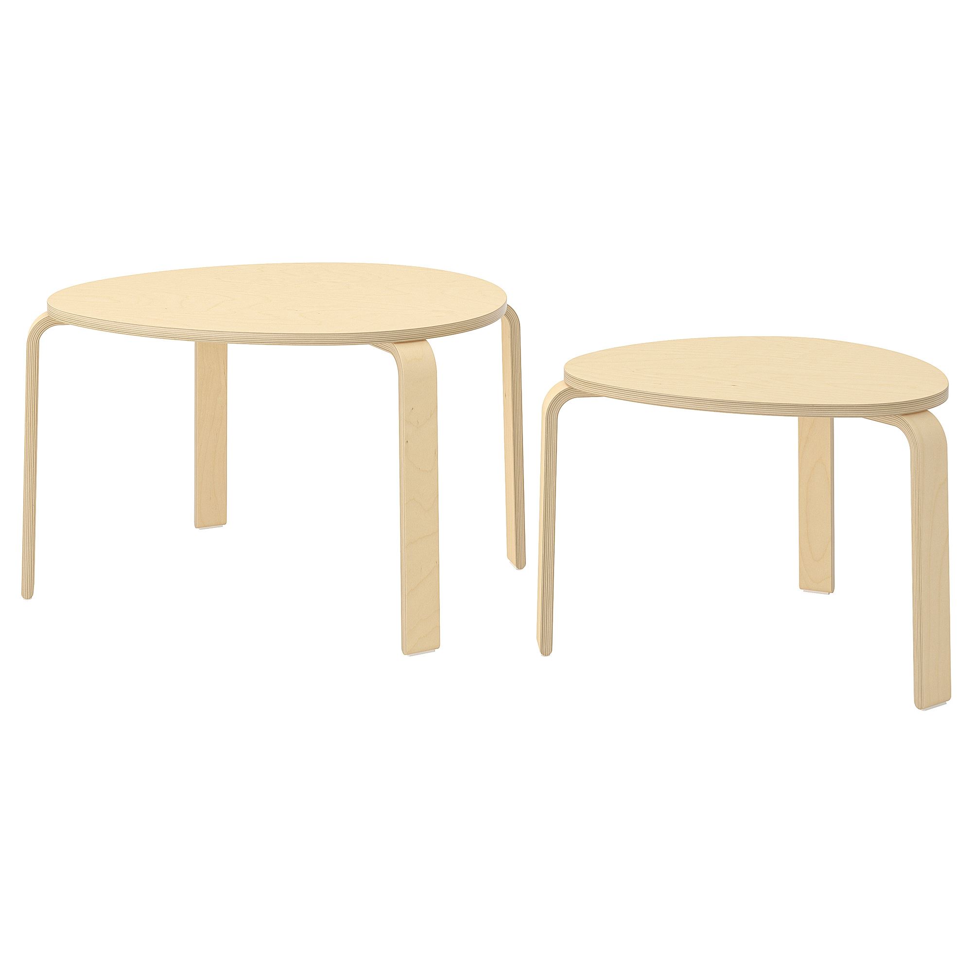 SVALSTA birch veneer nest of tables - 80280676 | IKEA