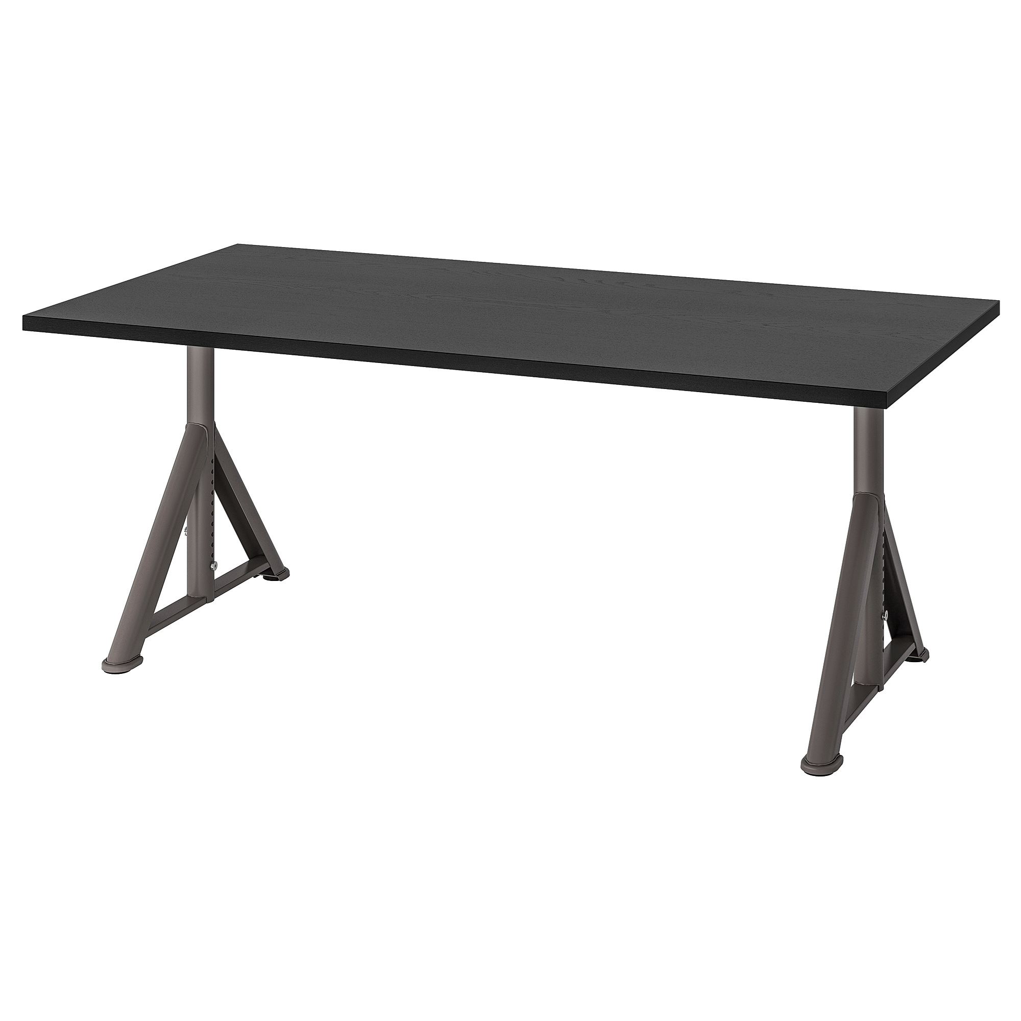IDASEN black/dark grey 160x80 cm desk - 59281036 | IKEA