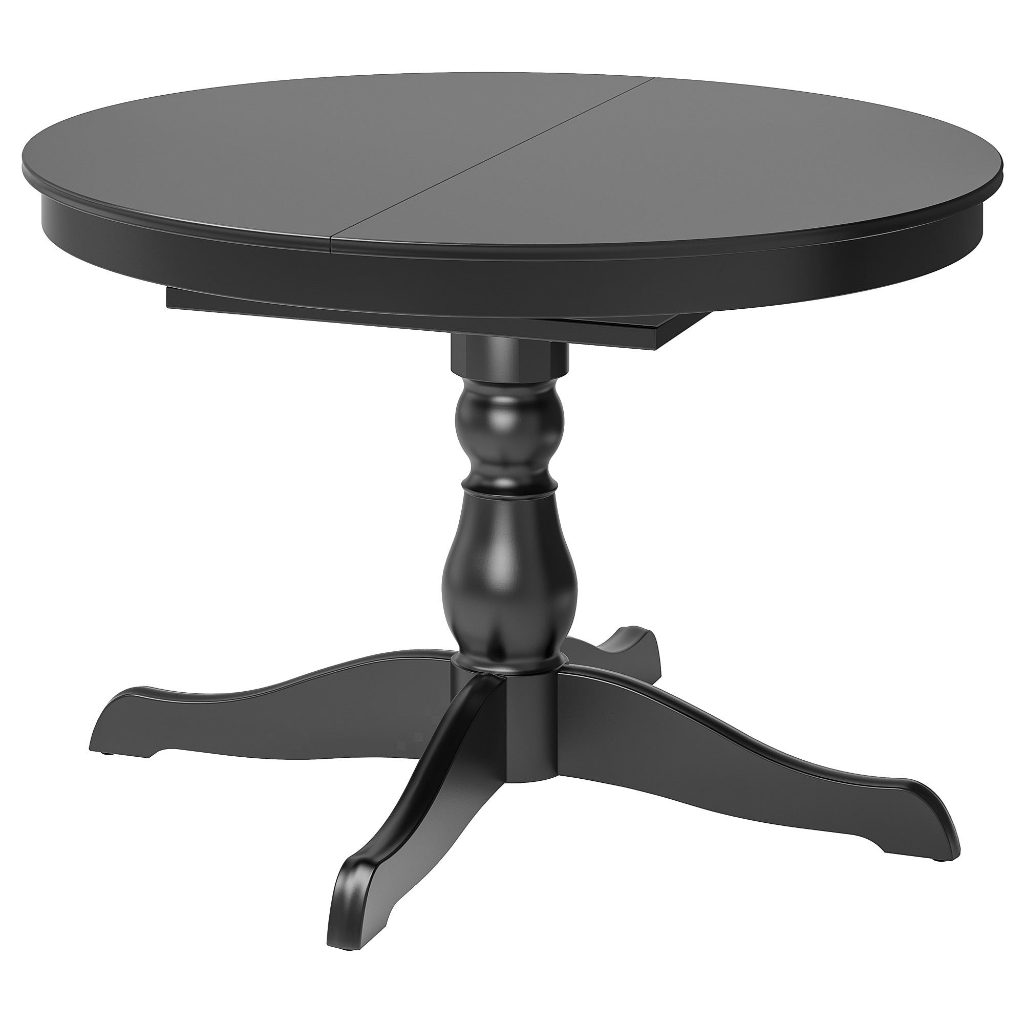 INGATORP black seats 4-6 round dining table - 80217072 | IKEA