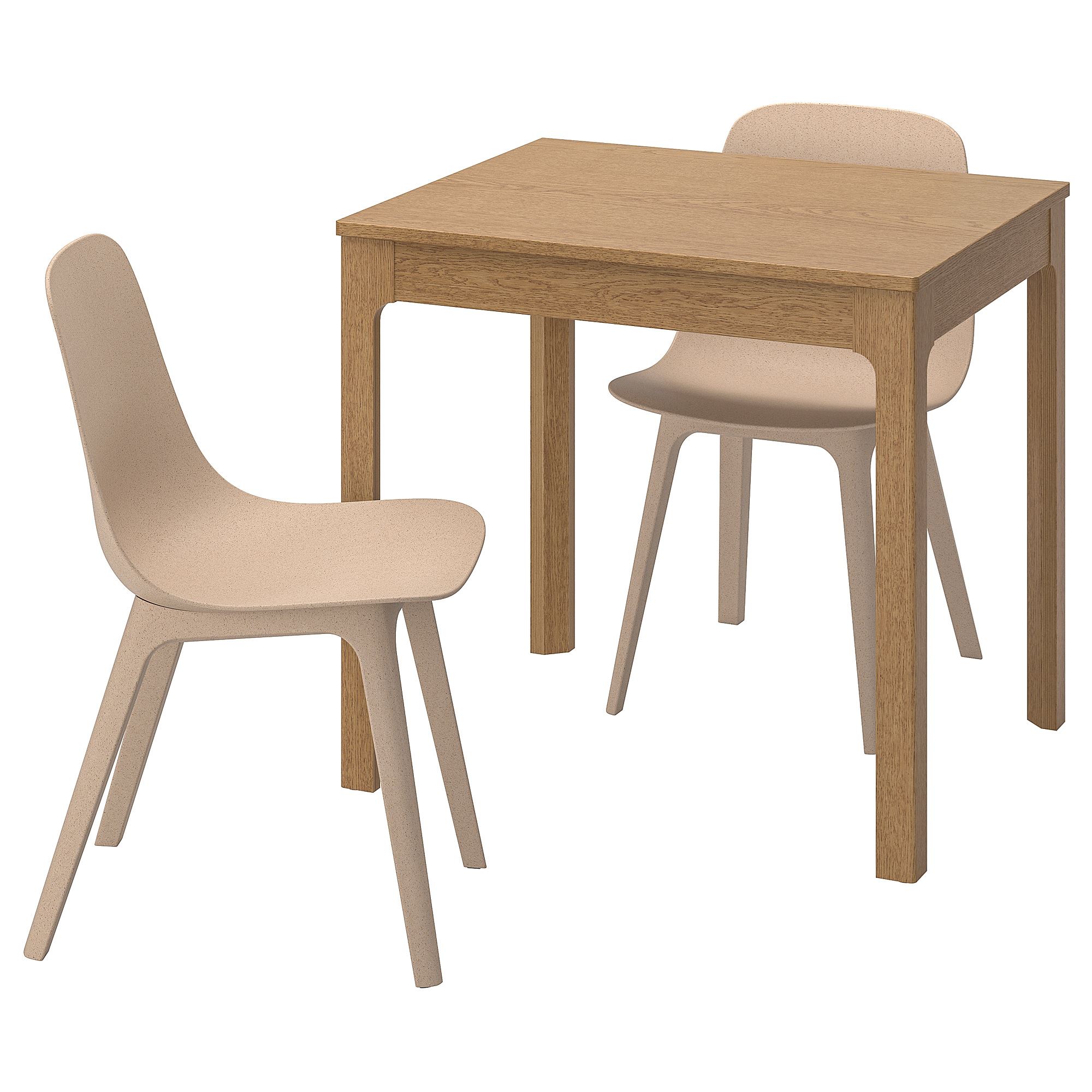 EKEDALEN/ODGER oak-white beige 2 sandalyeli kitchen table set | IKEA