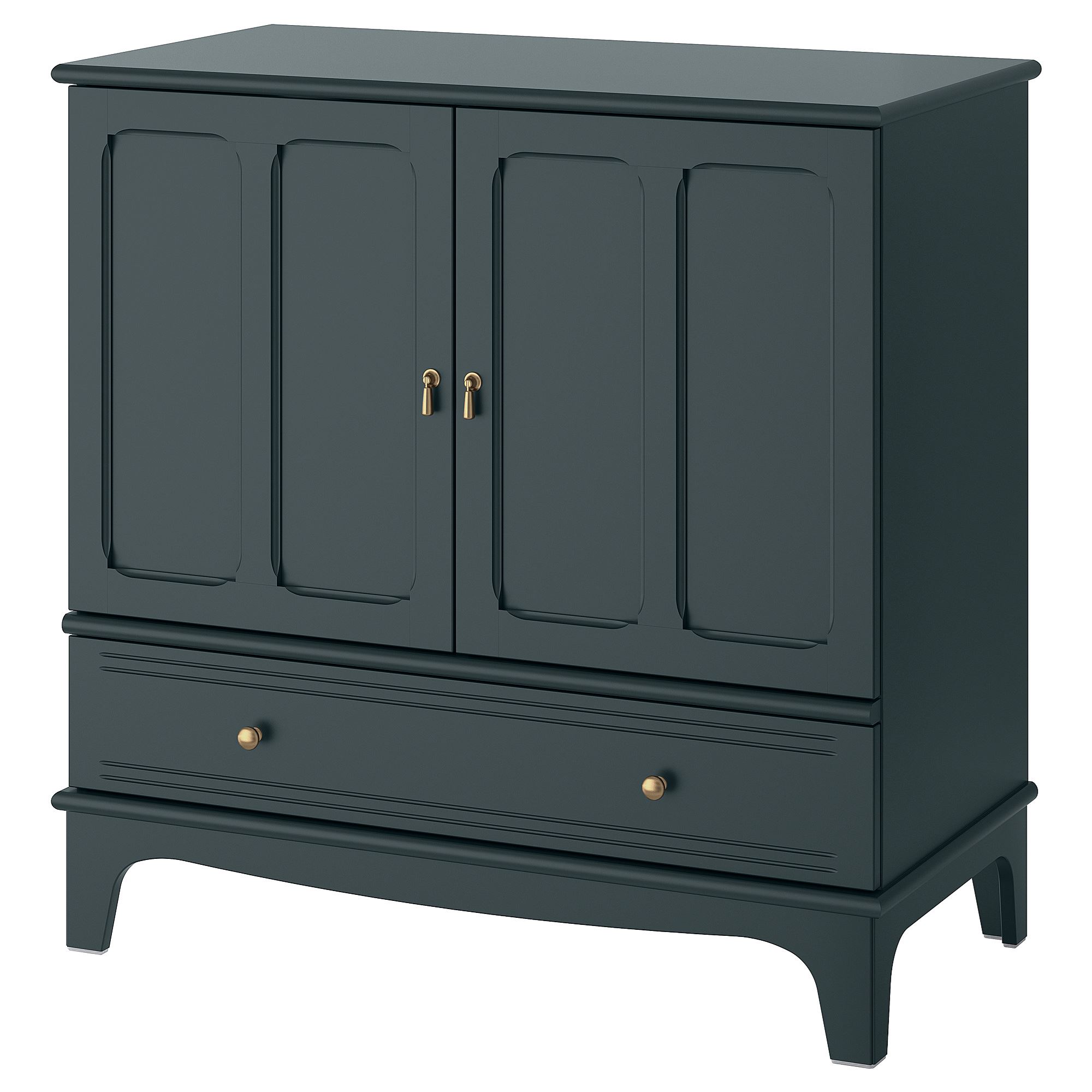 LOMMARP dark blue/green 102x101 cm cabinet with doors - 80415468