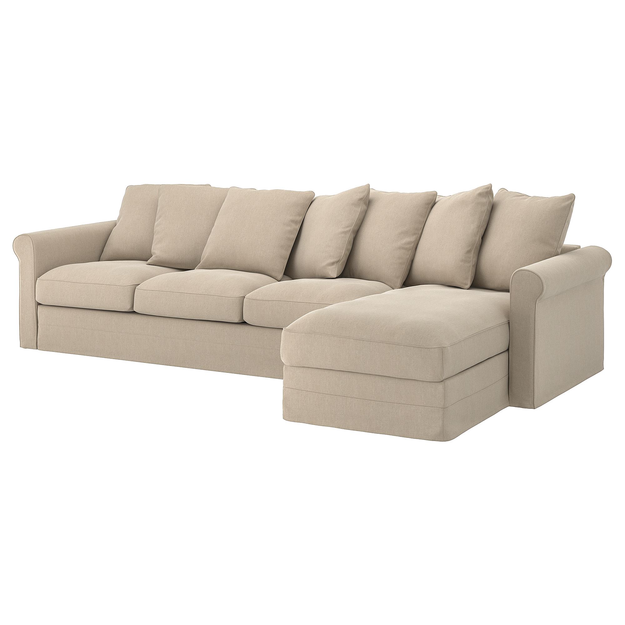 GRÖNLID sporda natural 4-seat sofa with chaise longue - 39408376