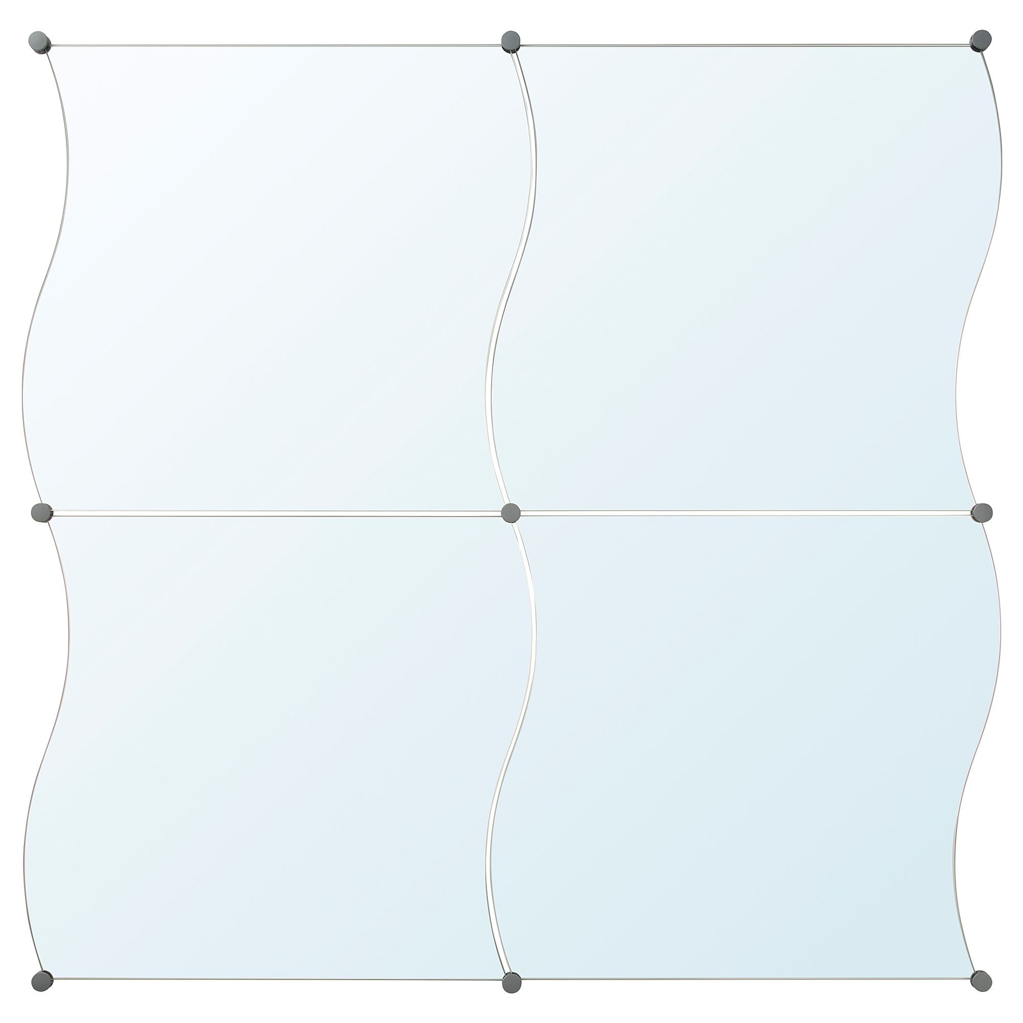 KRABB transparent 44x40 cm asymmetric mirror - 25162500 | IKEA