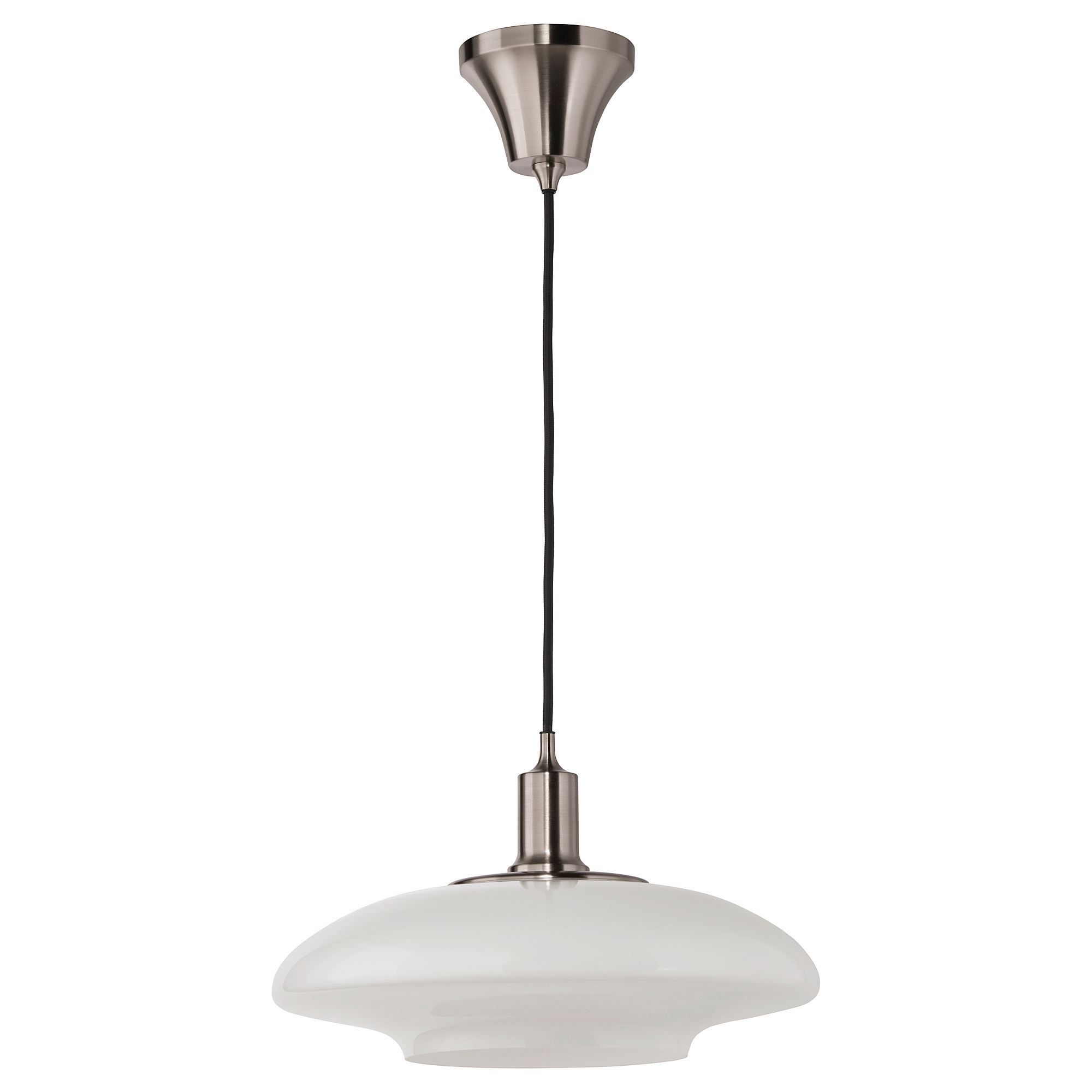 TALLBYN nickel-plated white pendant lamp - 40440238 | IKEA