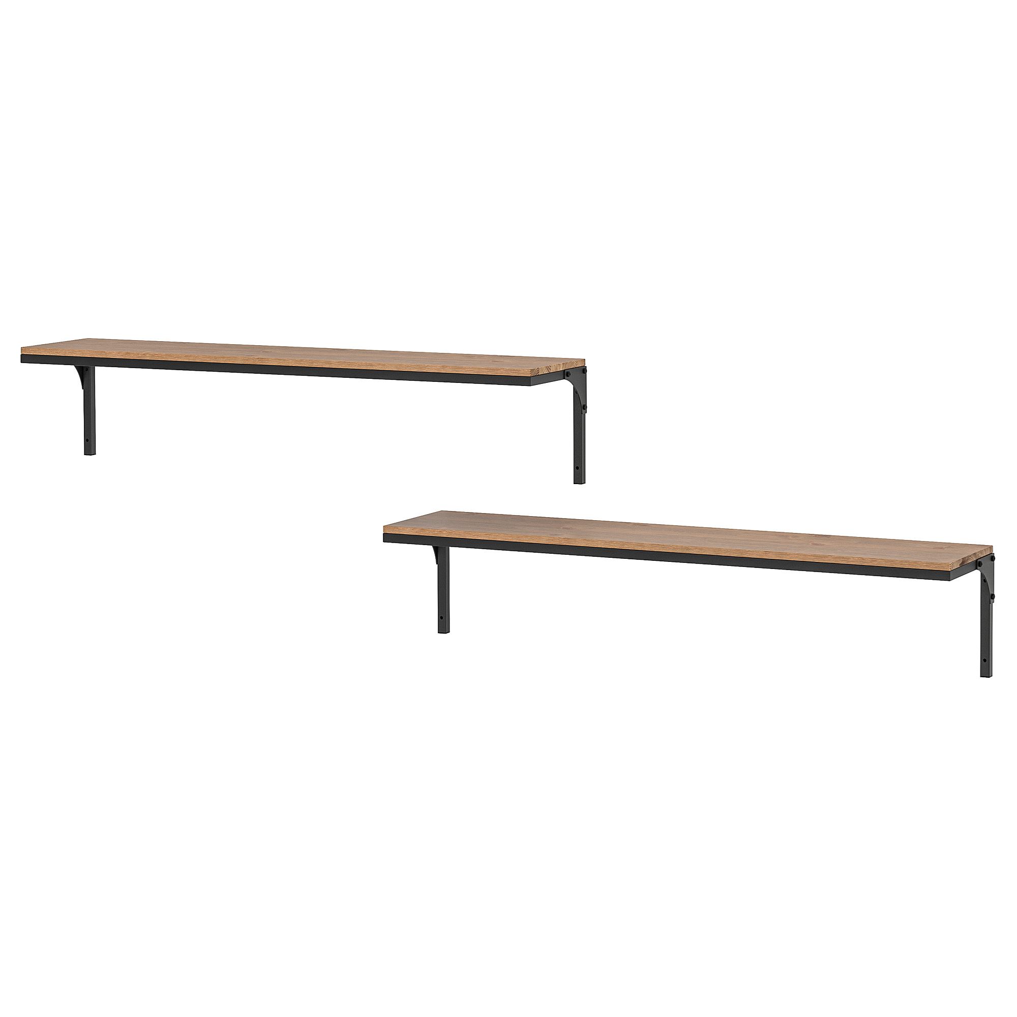 wood iron shelf 1500*1200*225〈ブラウン〉 Hudson | 4-Tier Iron & Wood Rack with Wheels & Brakes – Genco