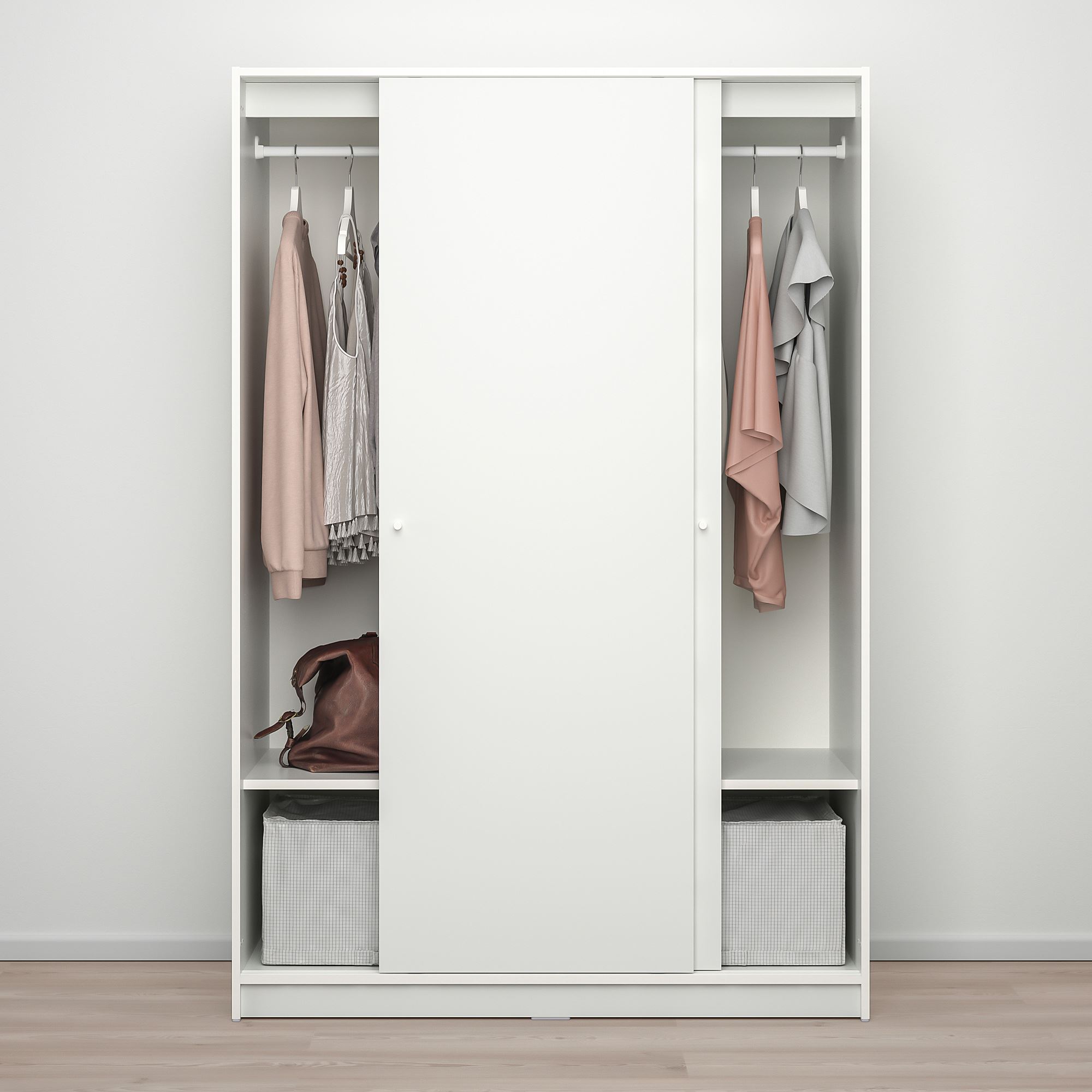 kleppstad-white-117x176-cm-sliding-wardrobe-90437238-ikea
