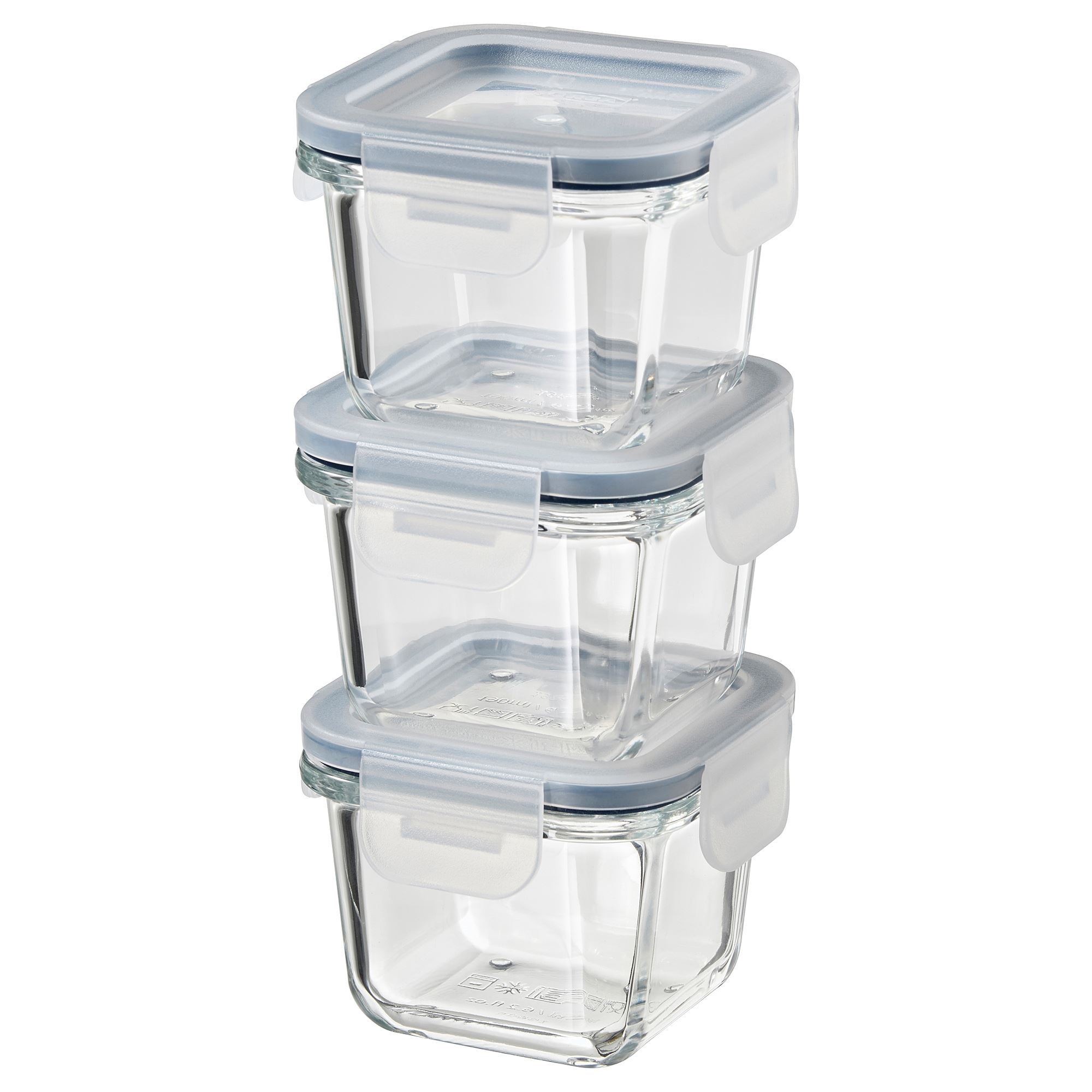 IKEA 365+ glass 180 ml glass containet set - 80444946 | IKEA