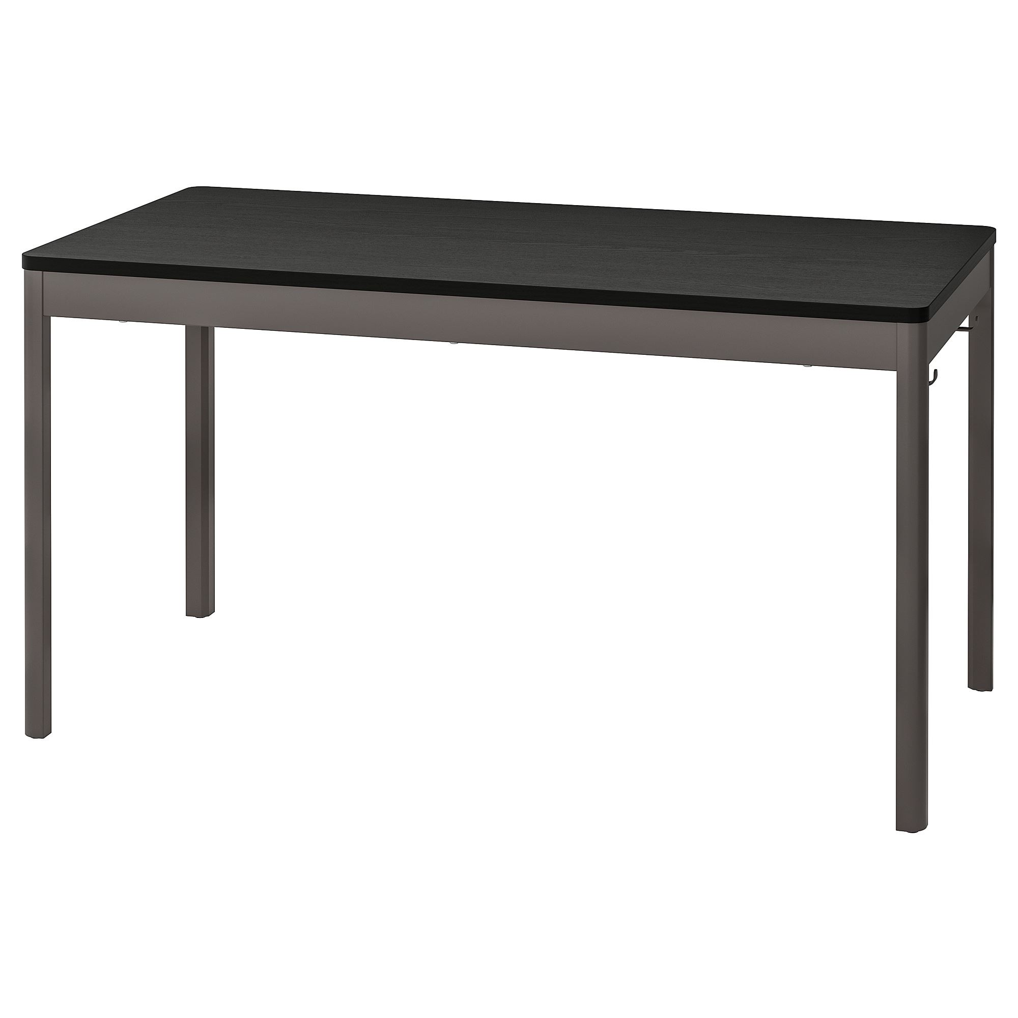 IDASEN black/dark grey 140x70 cm desk - 69395891 | IKEA