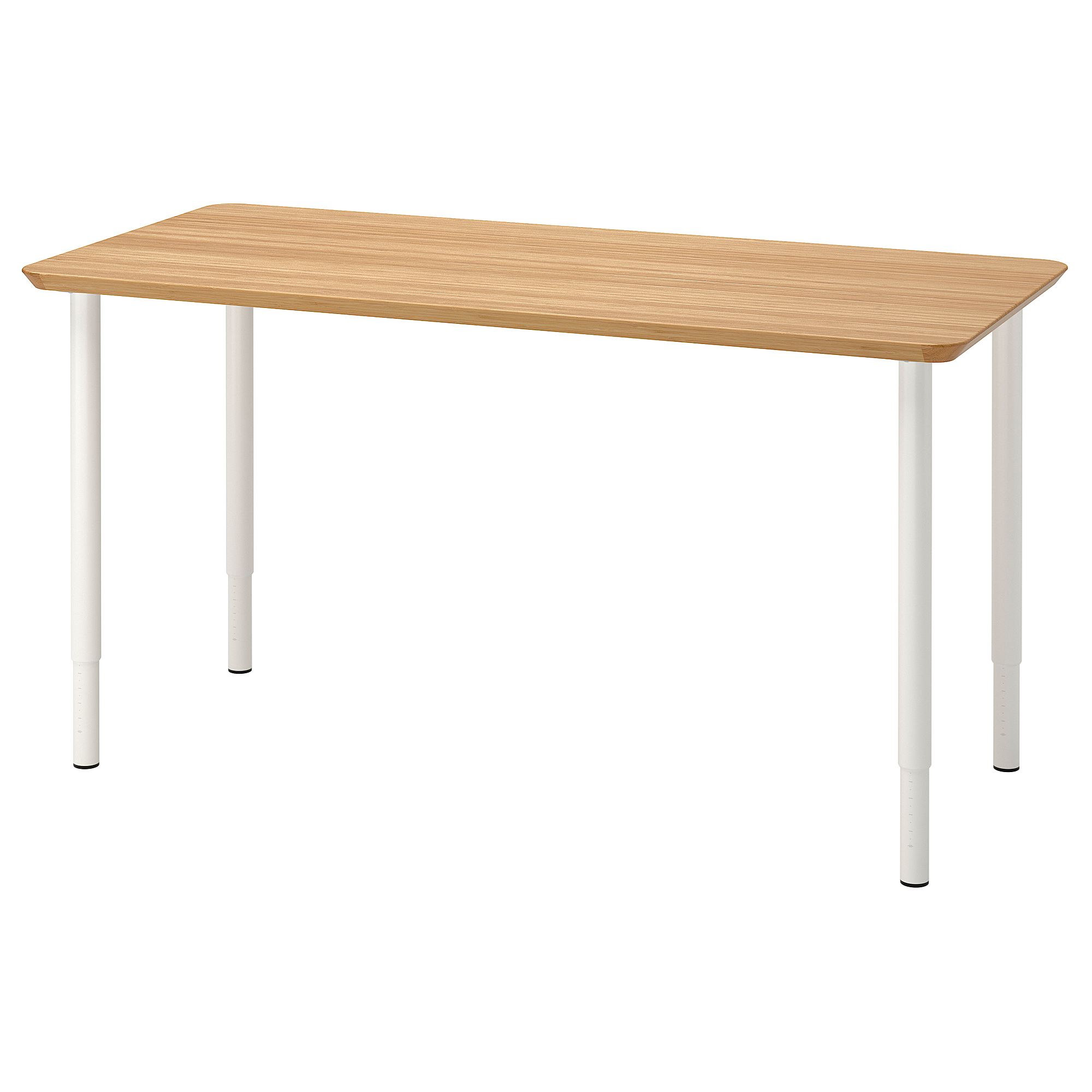 IKEA HILVER 竹天板 長さ140 幅65 OLOV 脚4本付き ANFALLARE アンファラレ / HILVER ヒルヴェル デスク, 竹