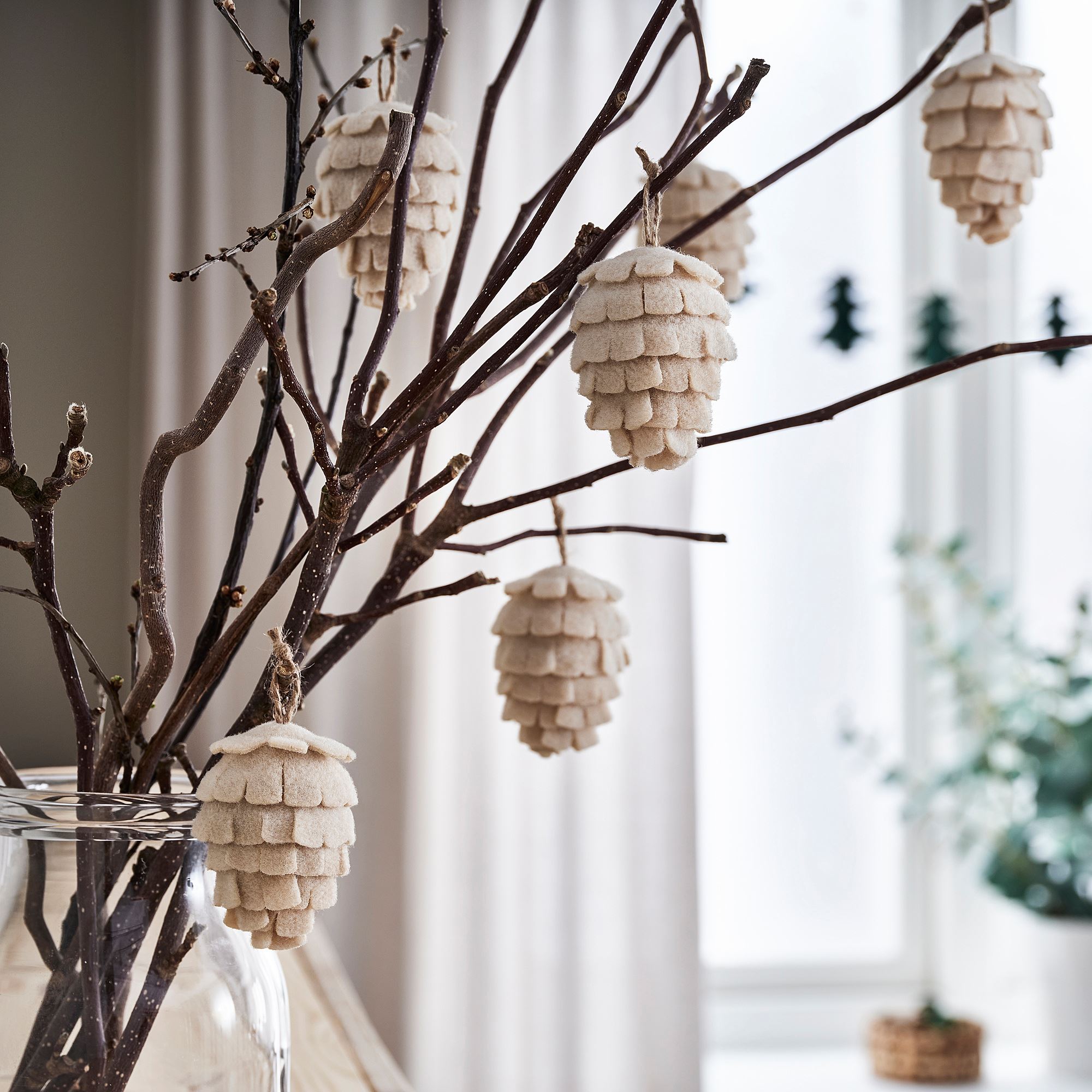 VINTER off white 7 cm tree ornament - 50498196 | IKEA