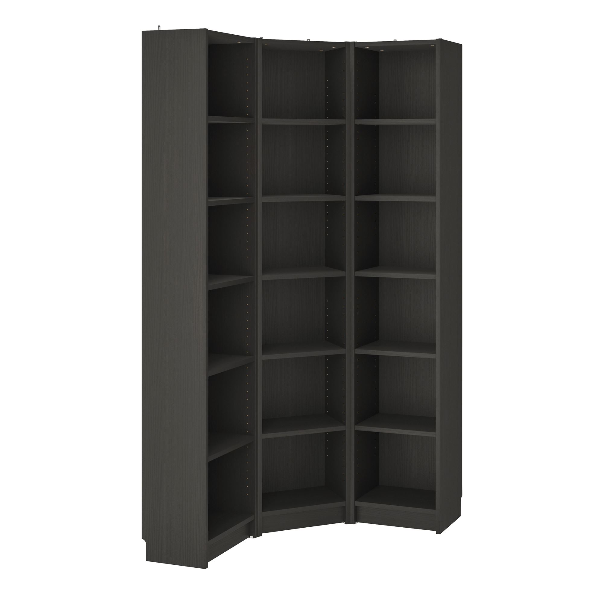 BILLY Blackbrown 95 95x28x202 Cm Corner Bookcase 79395937 IKEA billy-blackbrown-95-95x28x202-cm-corner-bookcase-79395937-ikea