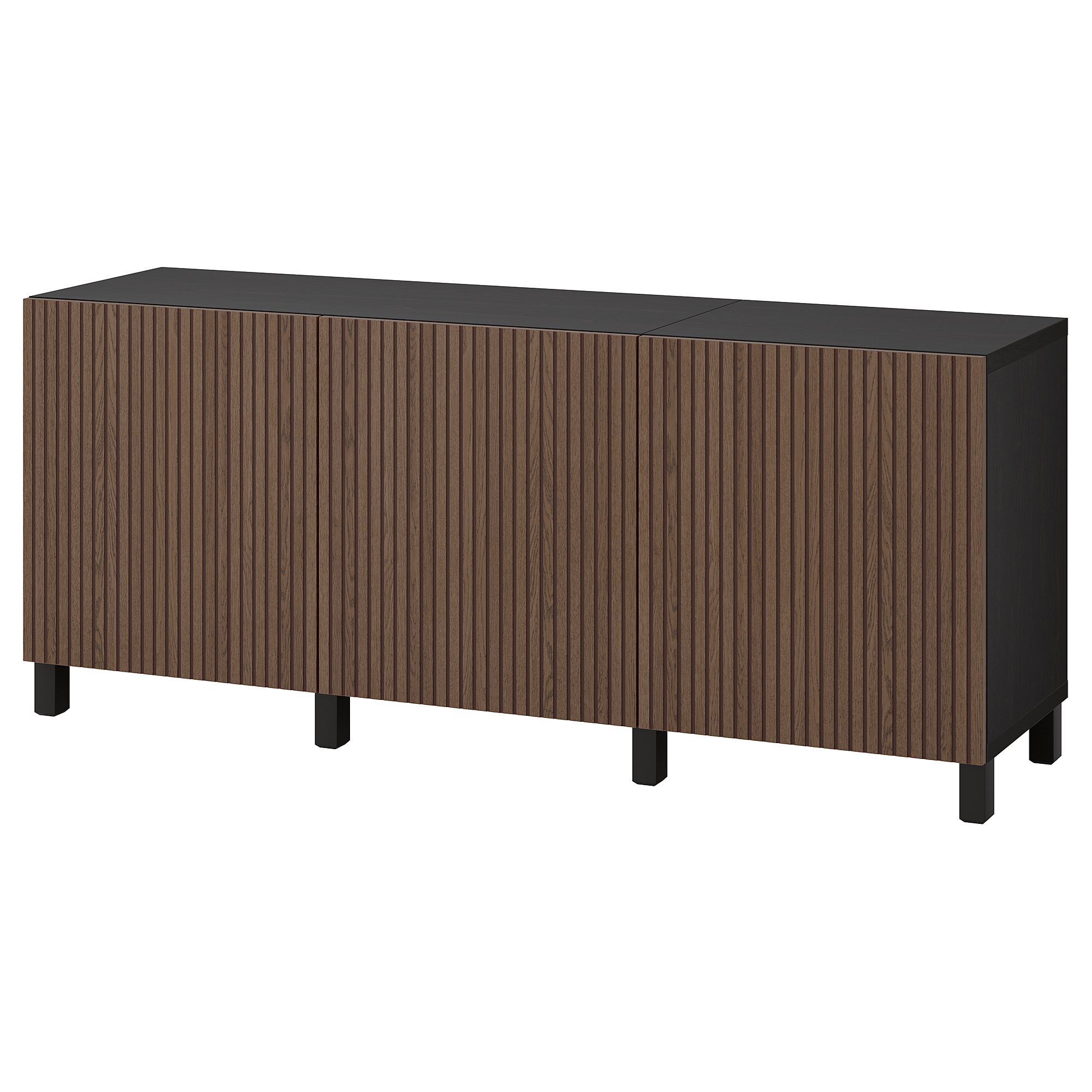 IKEA 姿見　ブラウン BESTA black-brown/brown oak veneer 180x42x74 cm storage