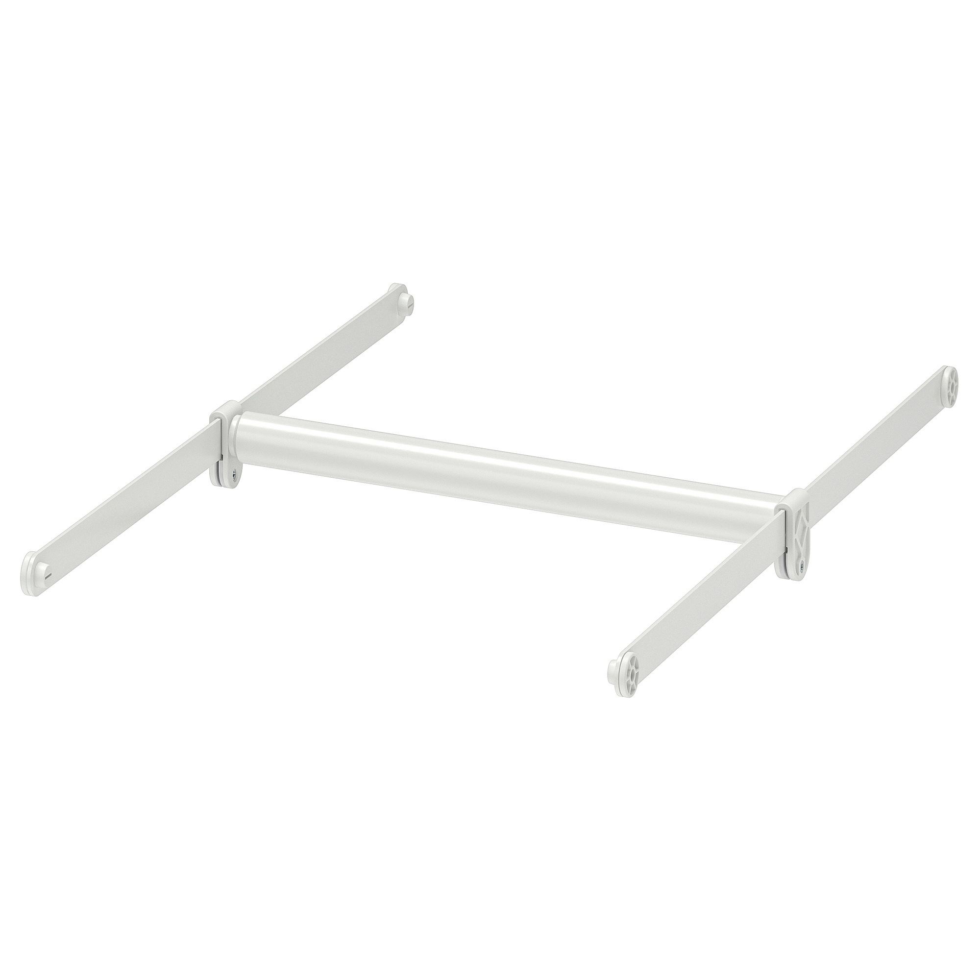 HJALPA white 30-47x55 cm adjustable clothes rail - 19428281 | IKEA