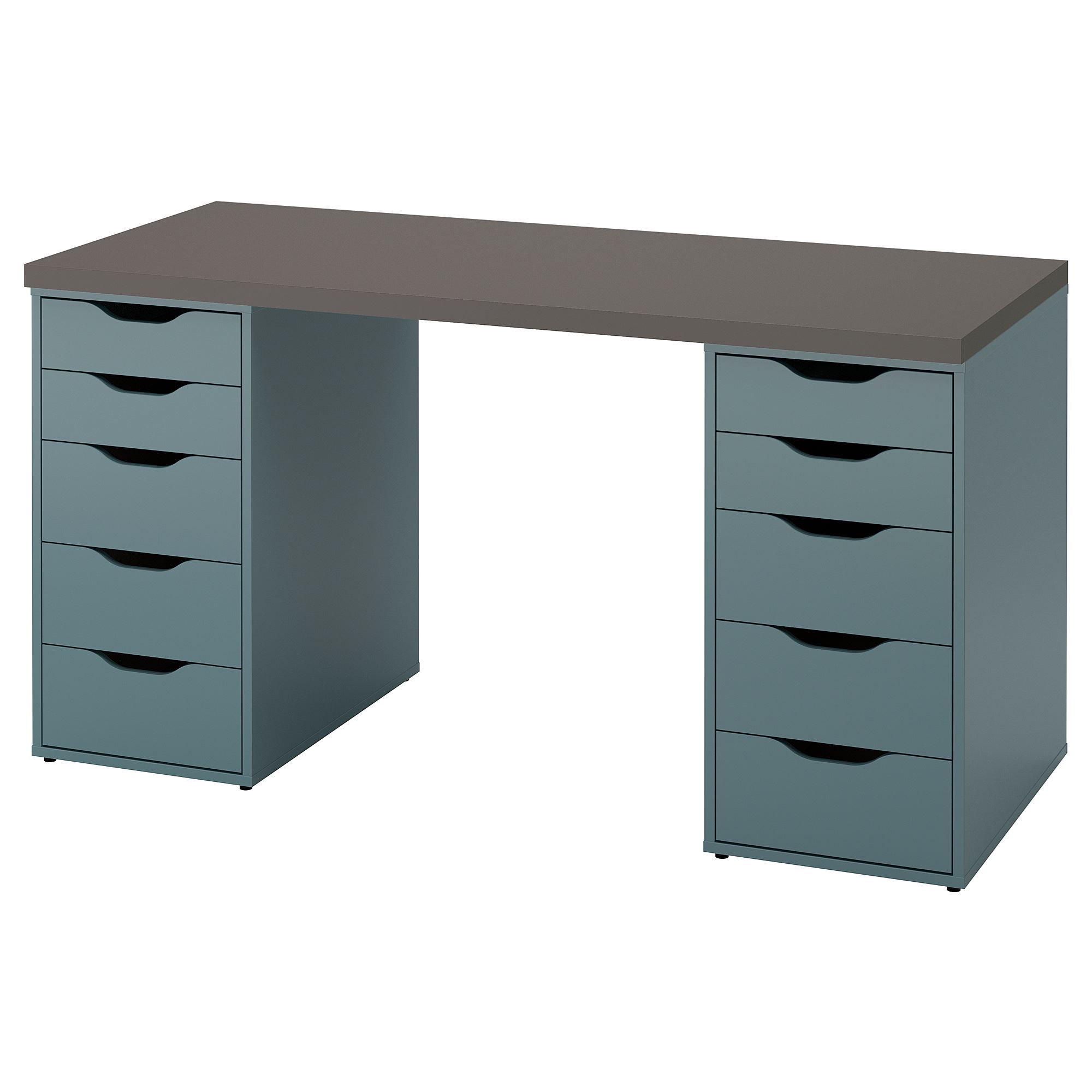 ALEX grey-turquoise 140x60 cm desk - 89431911 | IKEA