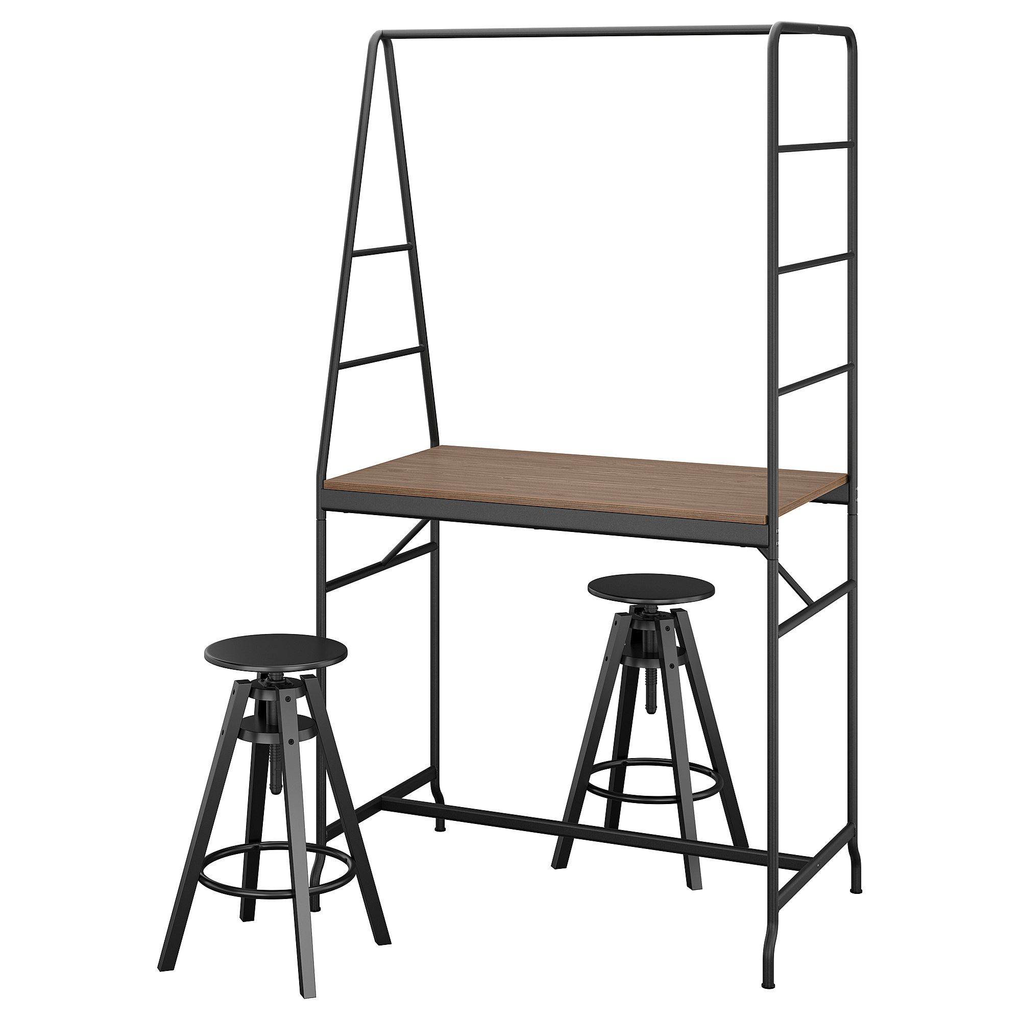HAVERUD/DALFRED black 2 stools bar table set - 19428907 | IKEA