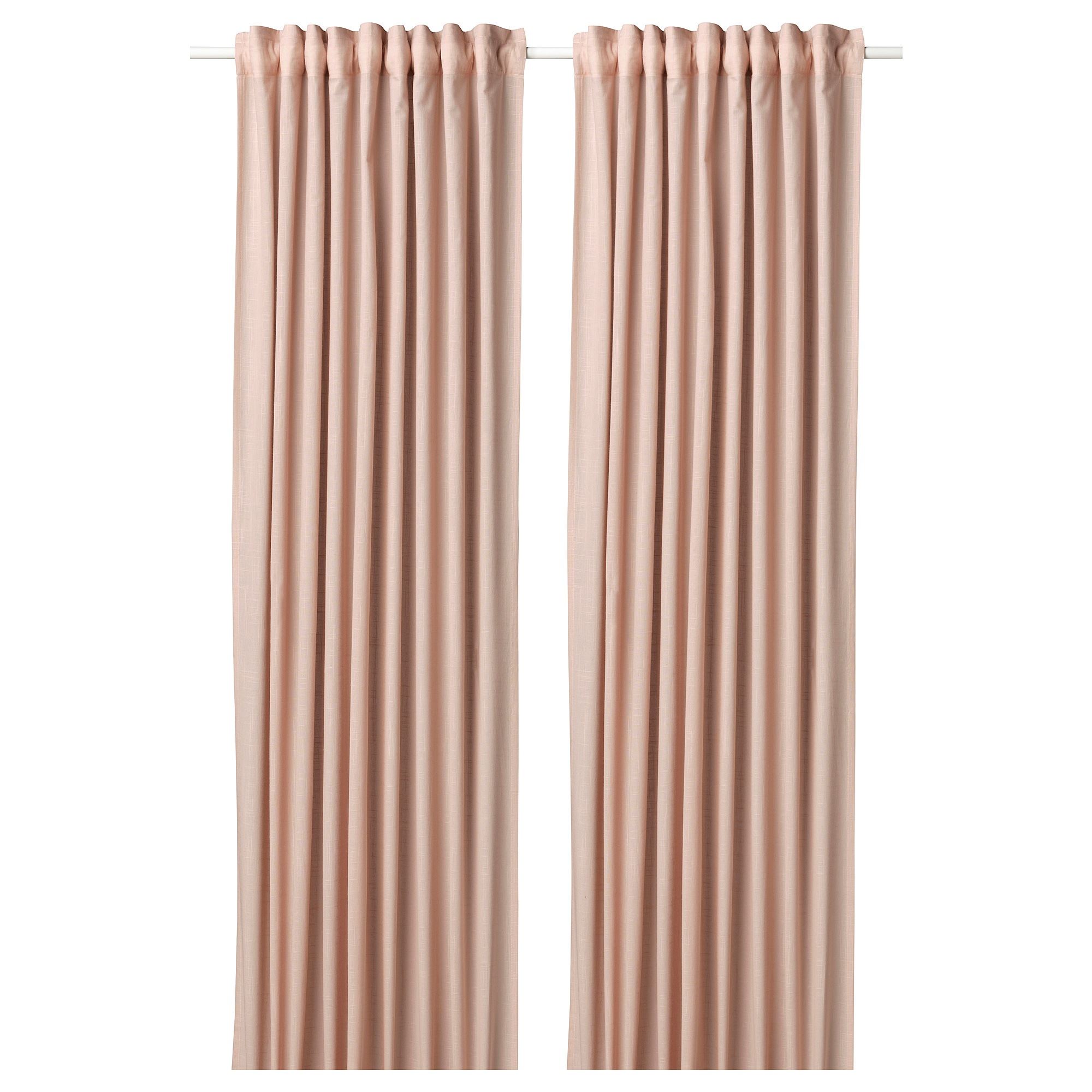 SILVERLÖNN açık pembe 145x300 cm tül perde/2 kanat - 40504598 | IKEA