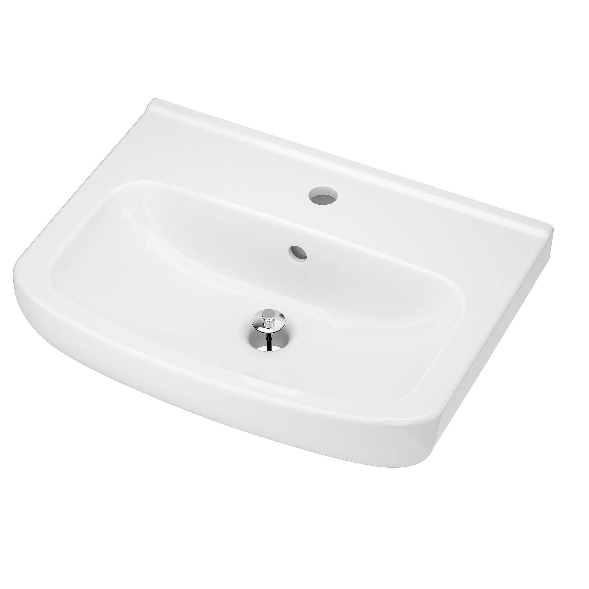 BJÖRKAN white 54x40 cm wash-basin - 00468149 | IKEA