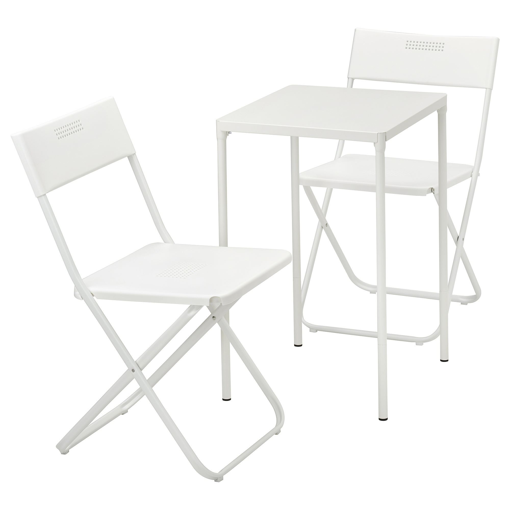 FEJAN white table and foldable chair set - 59434949 | IKEA