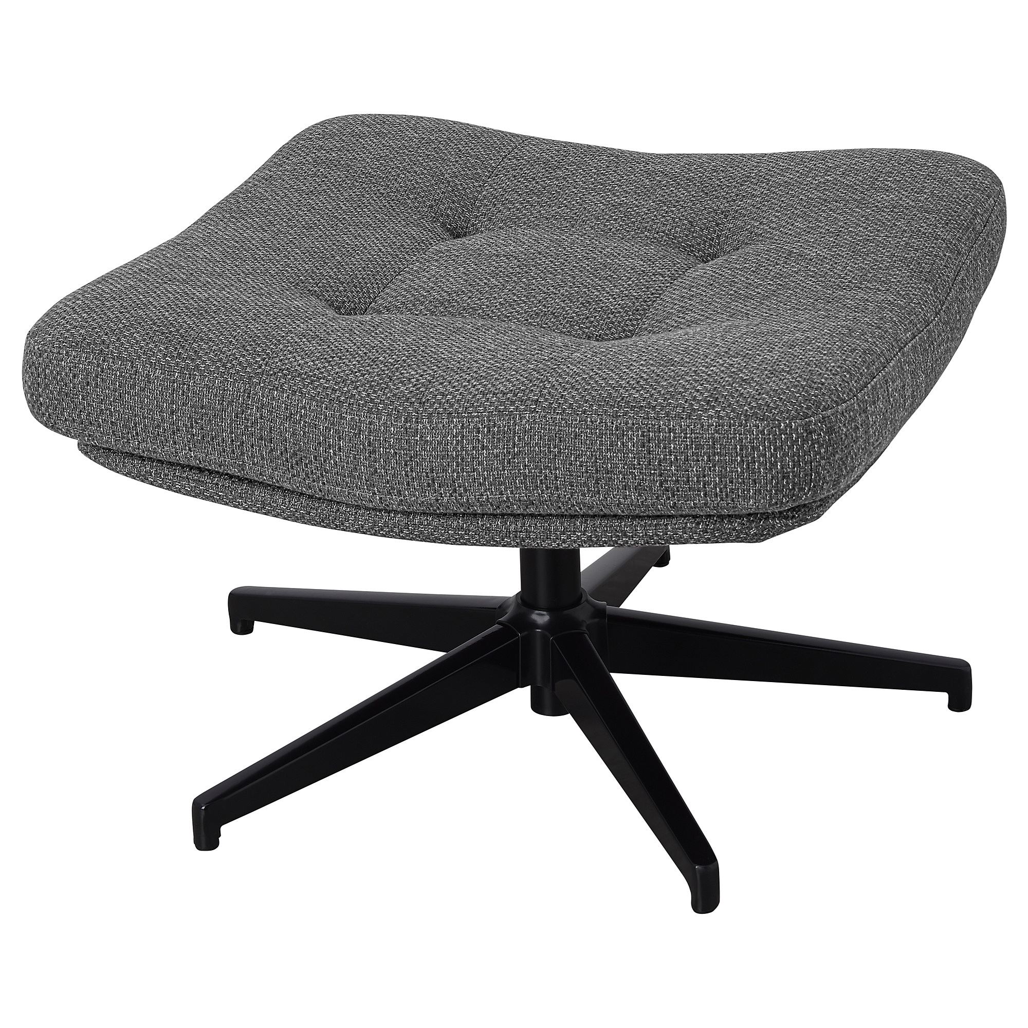 HAVBERG lejde grey/black footstool - 00514896 | IKEA