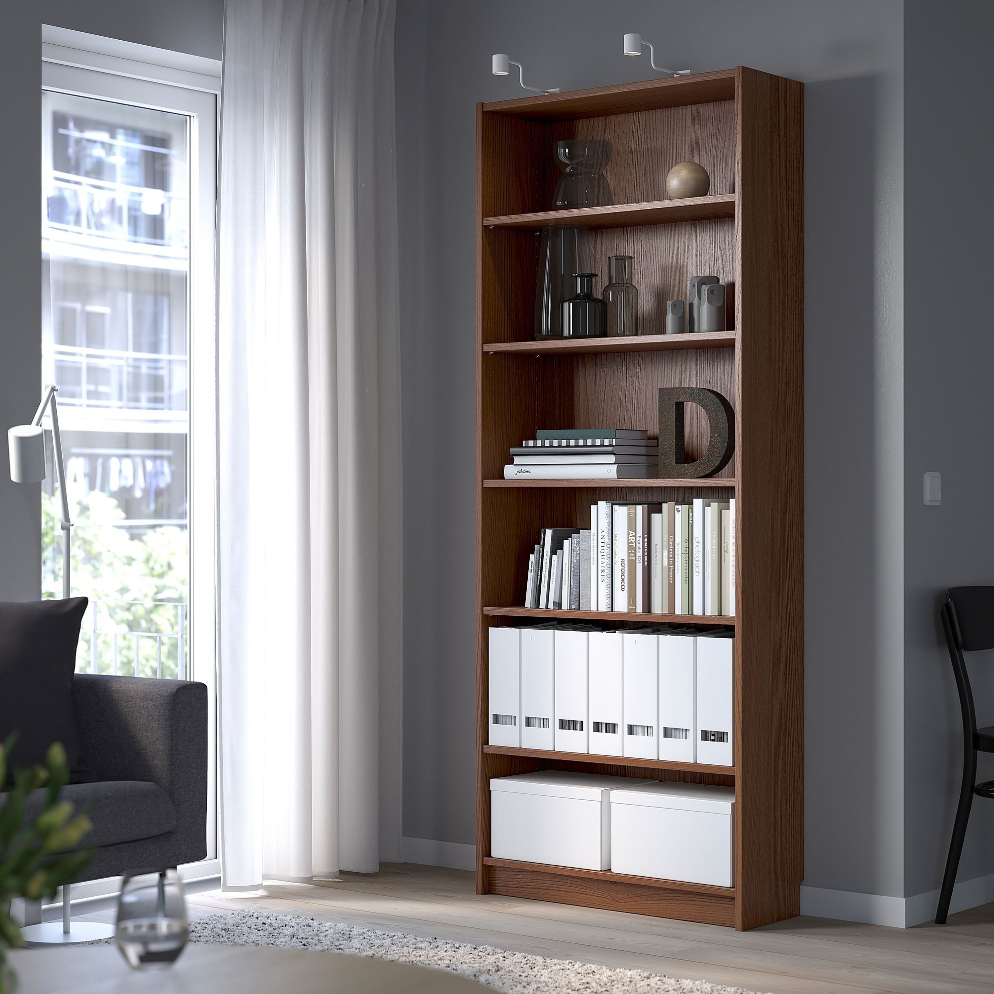 billy-brown-ash-veneer-80x28x202-cm-bookcase-30323353-ikea