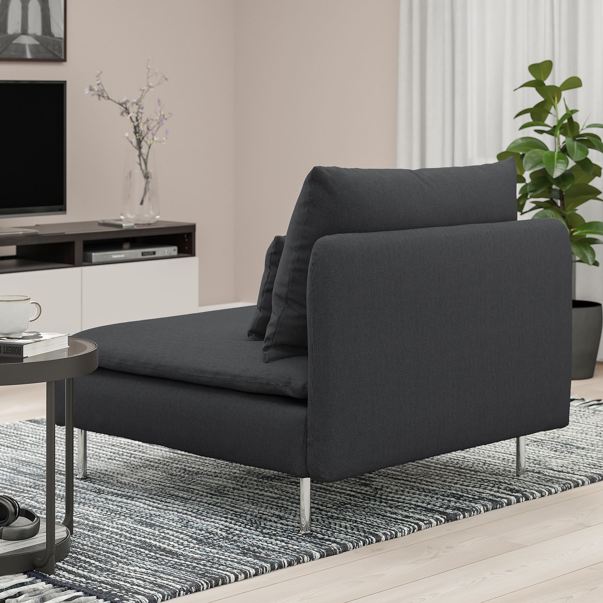 SÖDERHAMN fridtuna dark grey armchair - 79449563 | IKEA