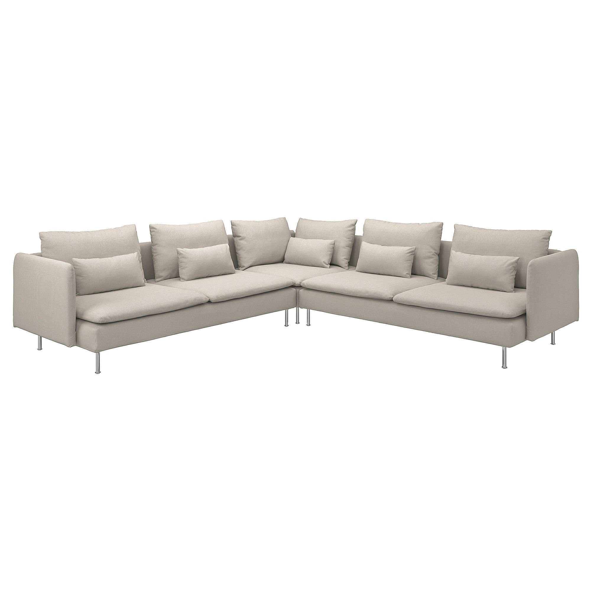 SÖDERHAMN fridtuna açık bej 6'lı köşe kanepe - 69449667 | IKEA