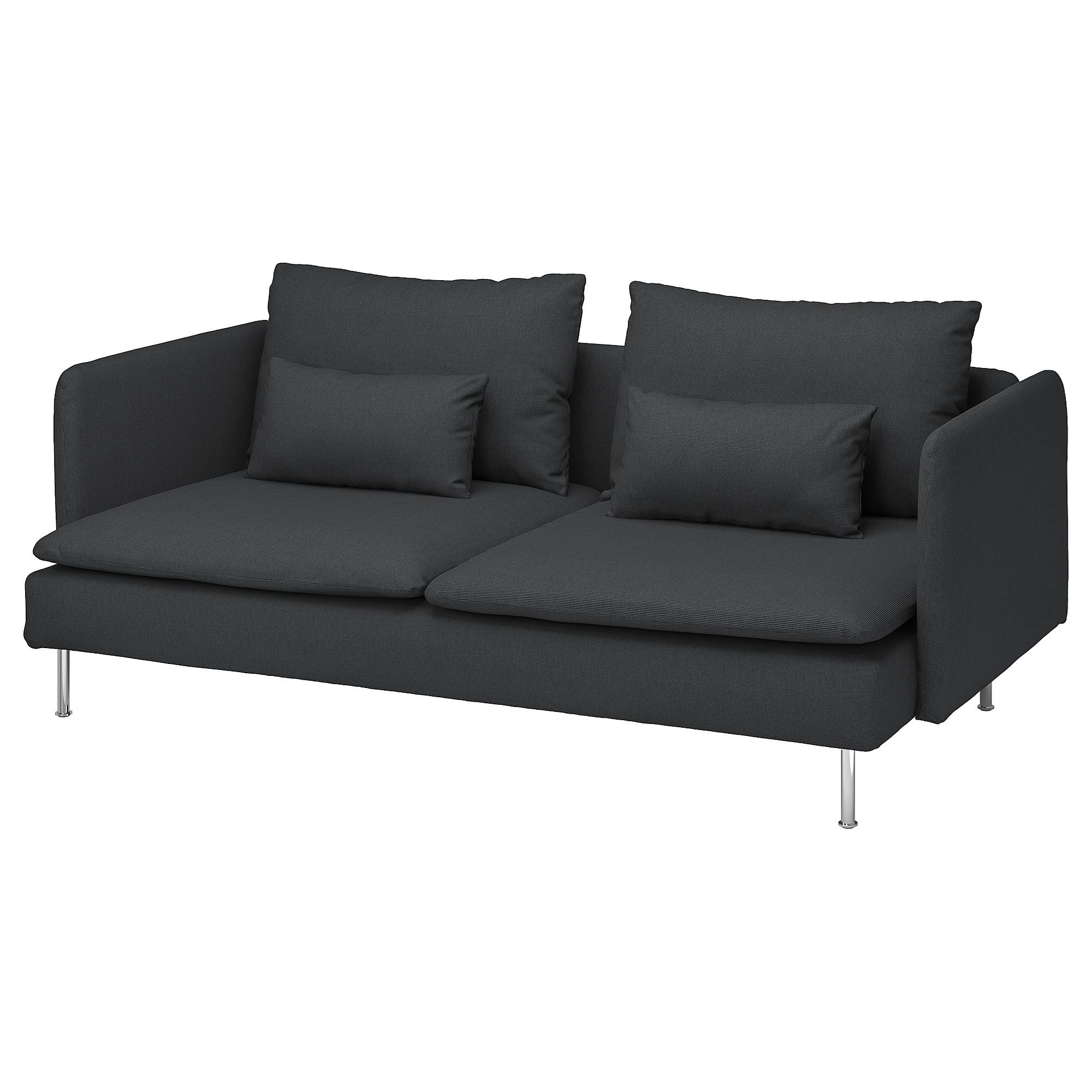 SÖDERHAMN fridtuna dark grey 3-seat sofa - 39449621 | IKEA