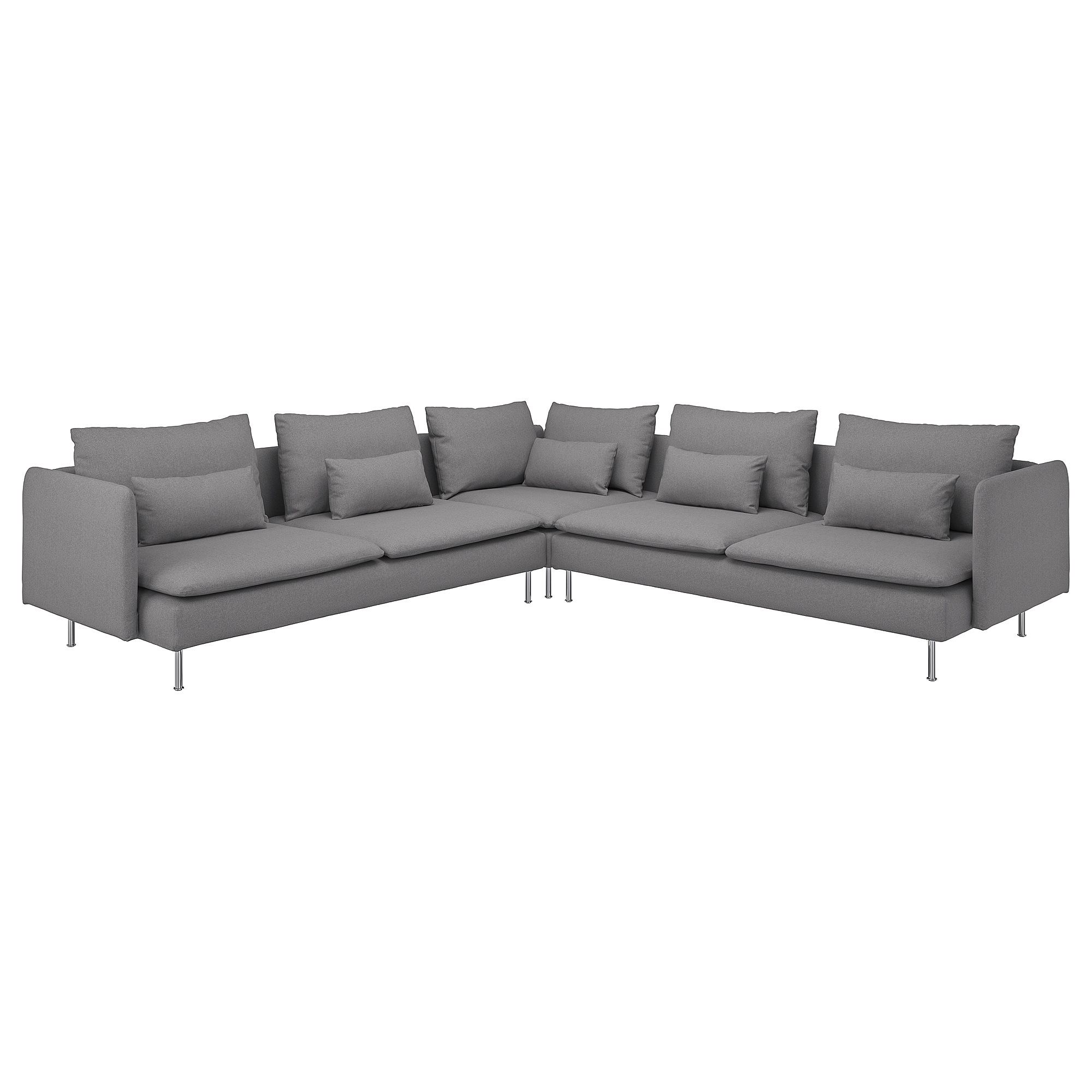SÖDERHAMN tonerud grey 6-seat corner sofa - 09452078 | IKEA