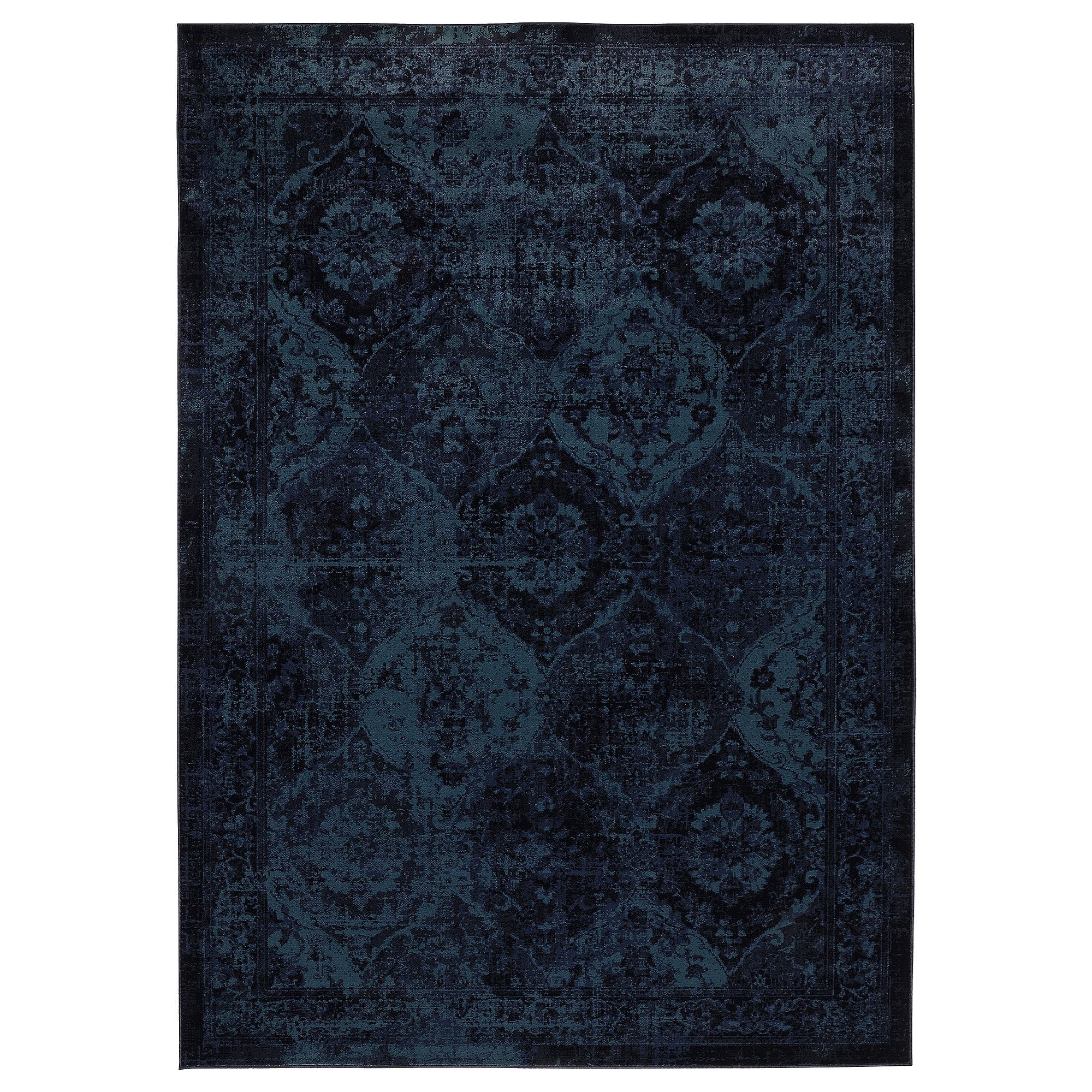 【廃盤・極美品】IKEA ラグ VONSBÄK 133x195 cm VONSBAK dark blue 133x195 cm tumbled rug - 70528890 | IKEA