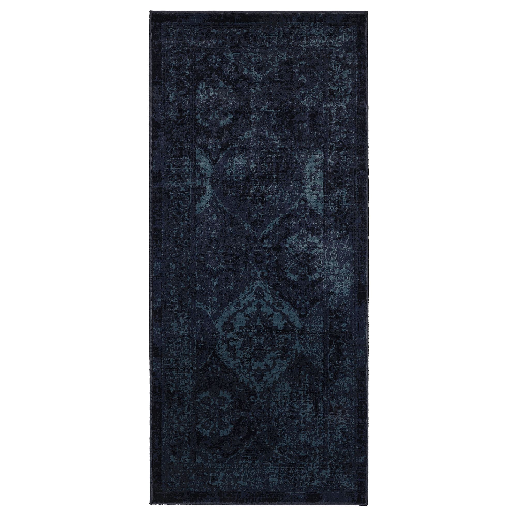 VONSBAK dark blue 80x180 cm tumbled rug - 30528892 | IKEA