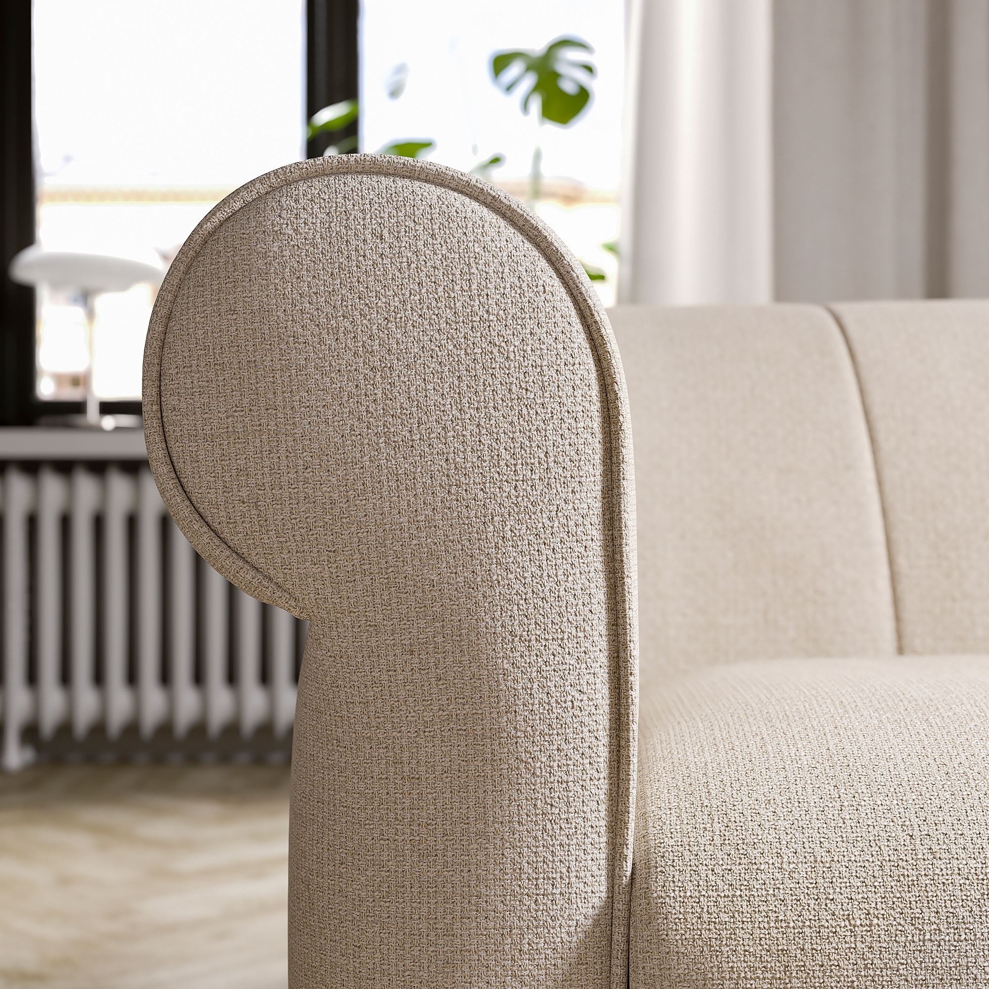VISKAFORS lejde light beige armchair 89443278 IKEA