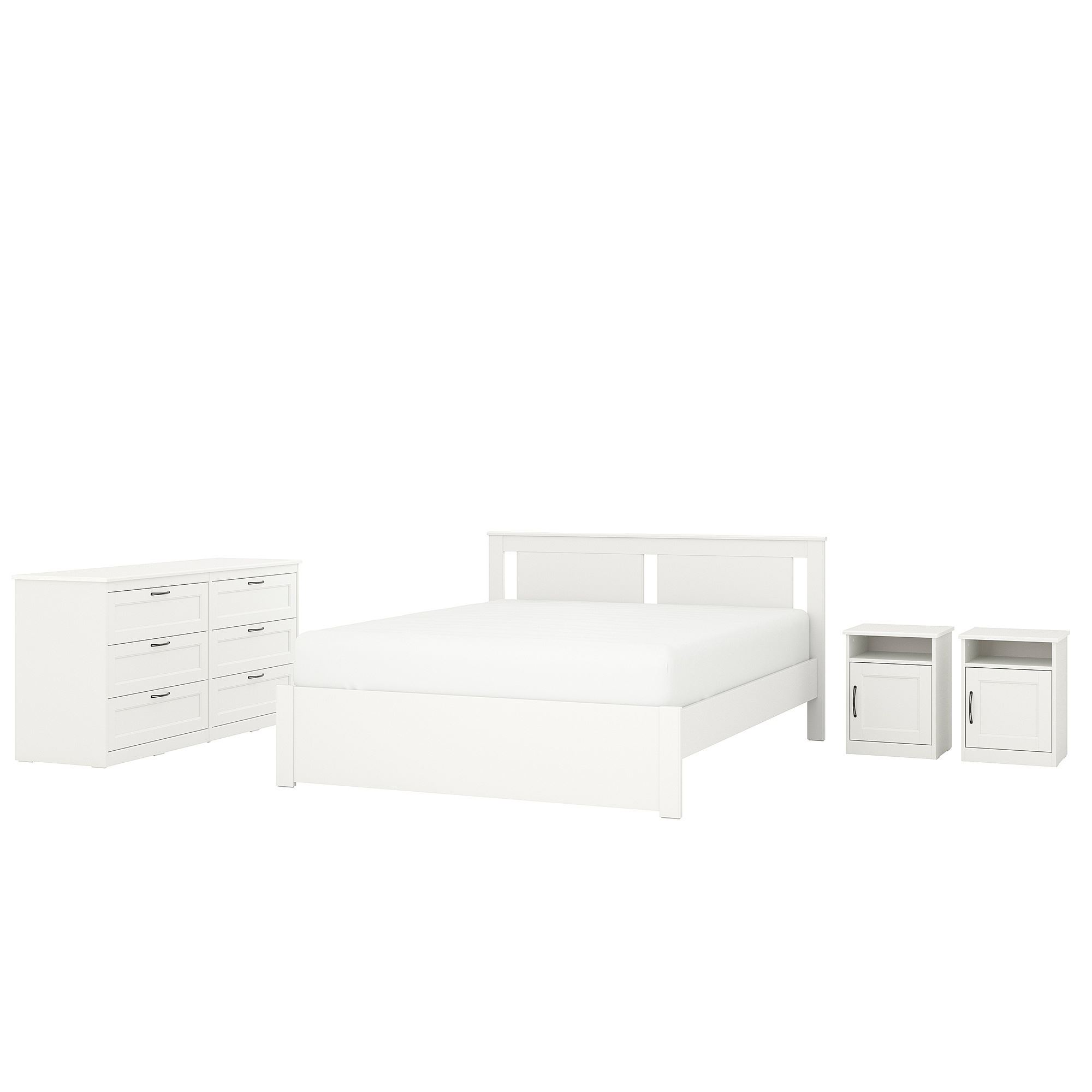 SONGESAND white 160x200 cm bedroom furniture set - 19483395 | IKEA