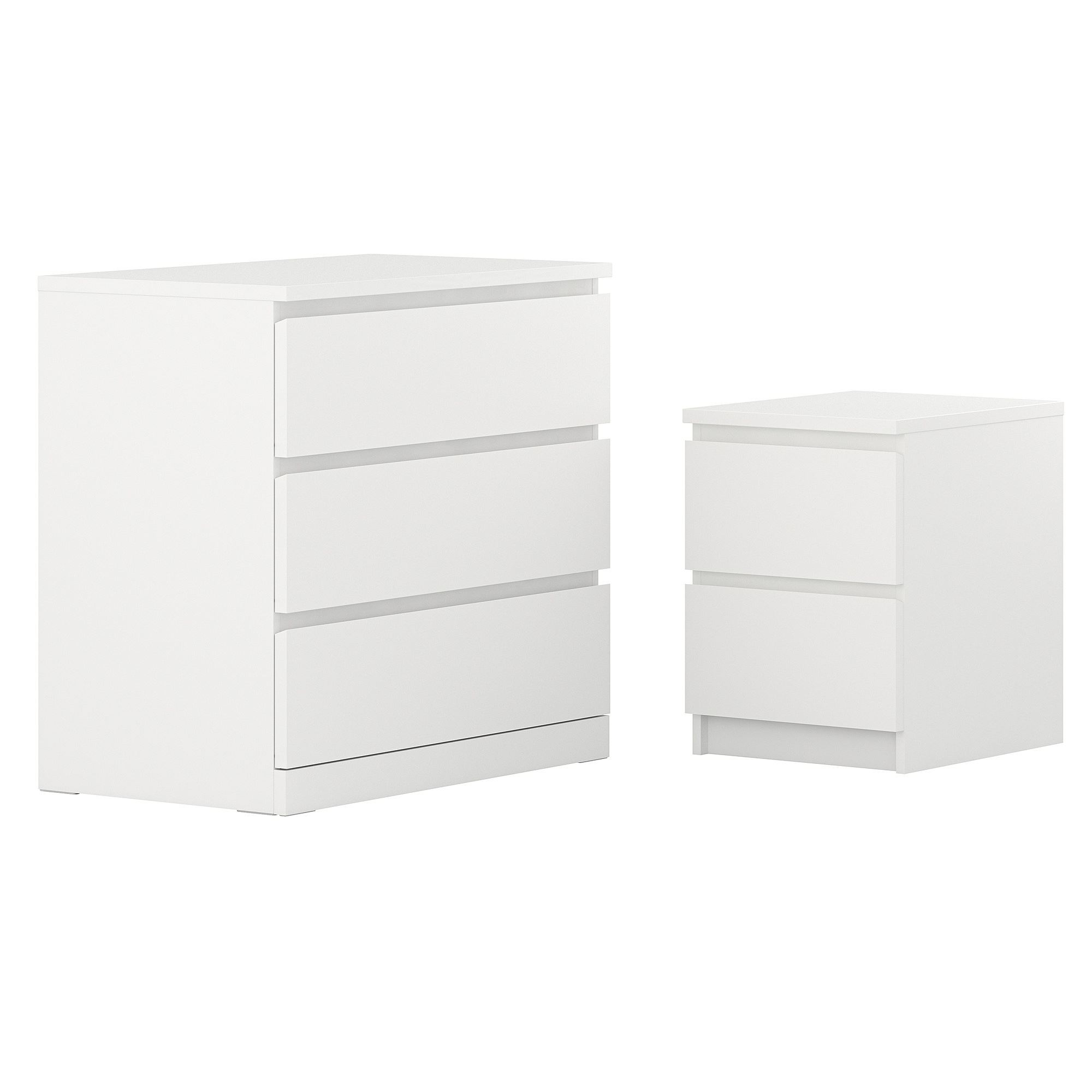 MALM white 80x78 cm bedroom furniture set - 29483413 | IKEA