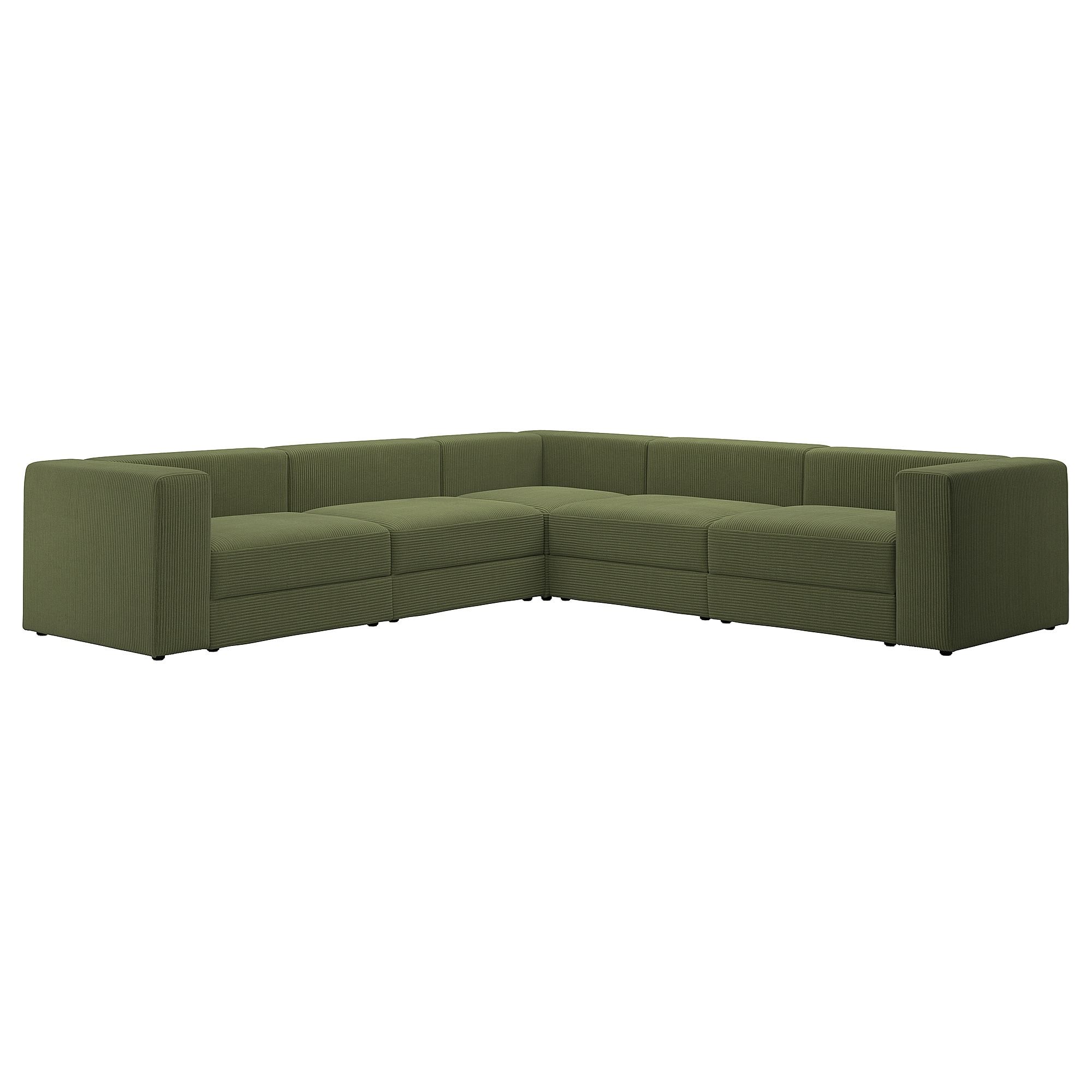 JATTEBO samsala dark yellow/green 6seat corner sofa 29485247 IKEA