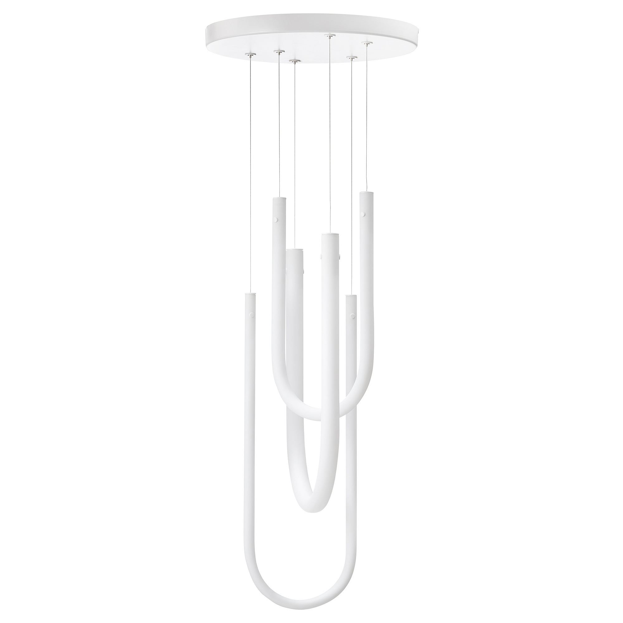 VARMBLIXT white/frosted glass LED pendant lamp - 10531131 | IKEA