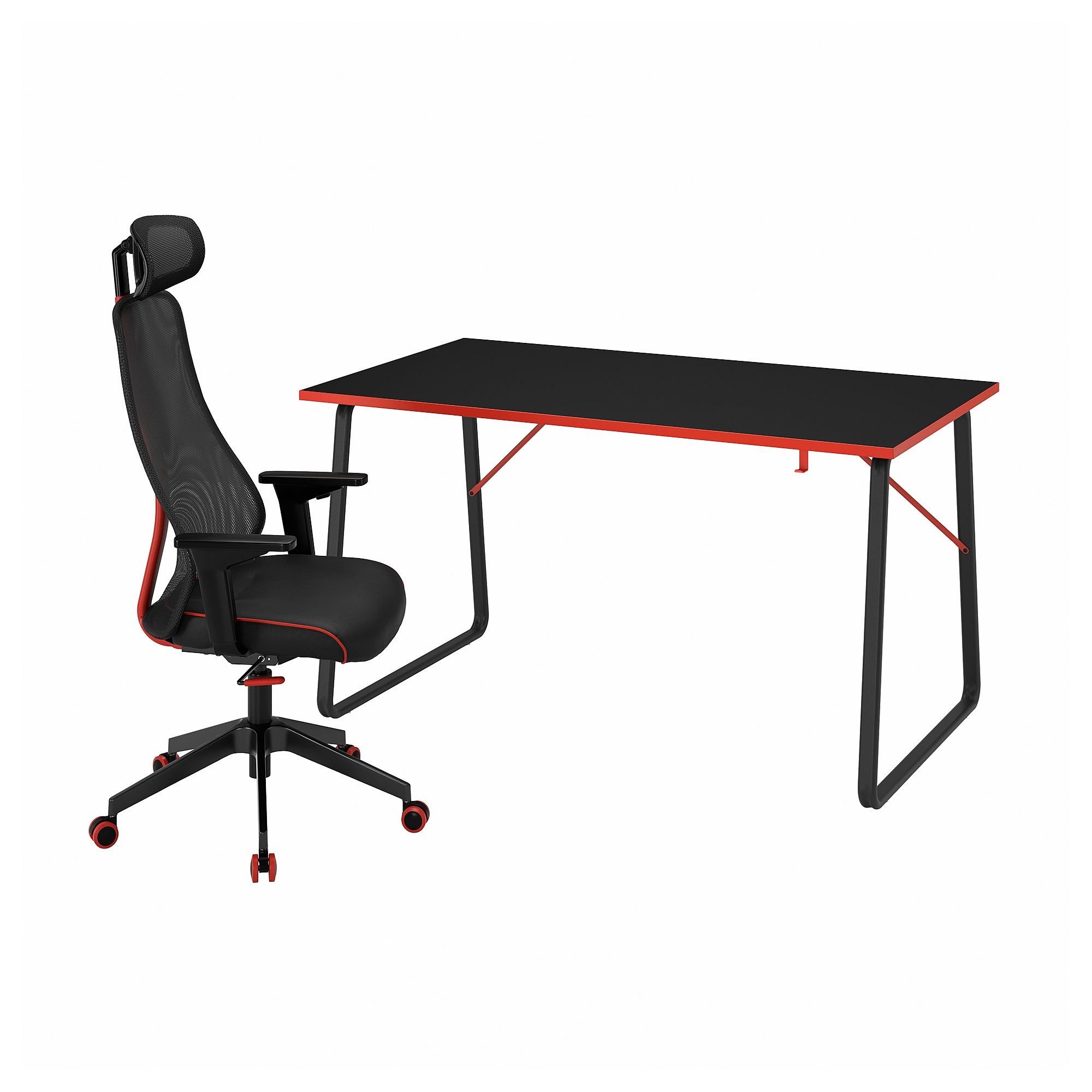 HUVUDSPELARE black gaming desk and chair - 39490960 | IKEA