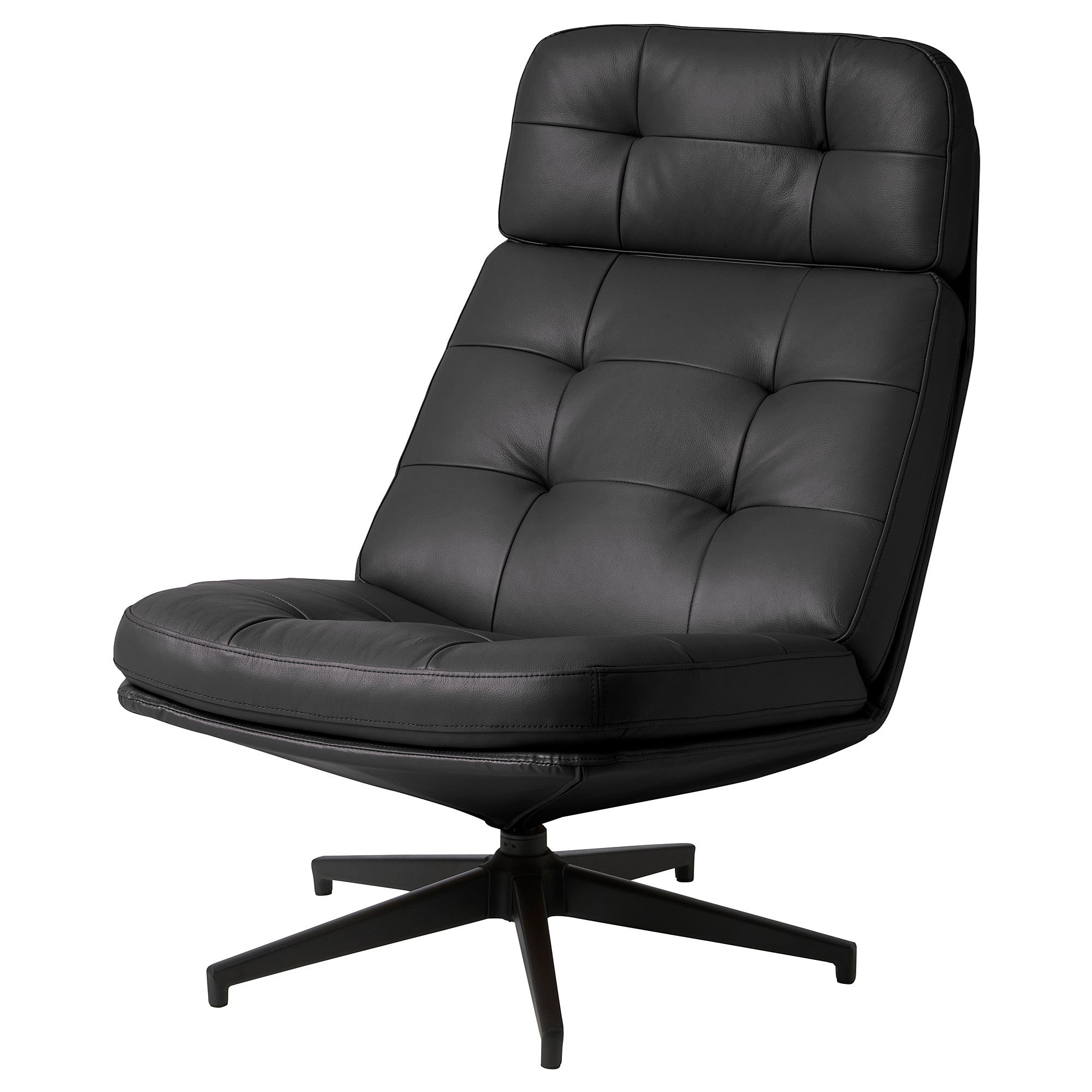HAVBERG grann-bomstad black swivel wing chair - 90515108 | IKEA