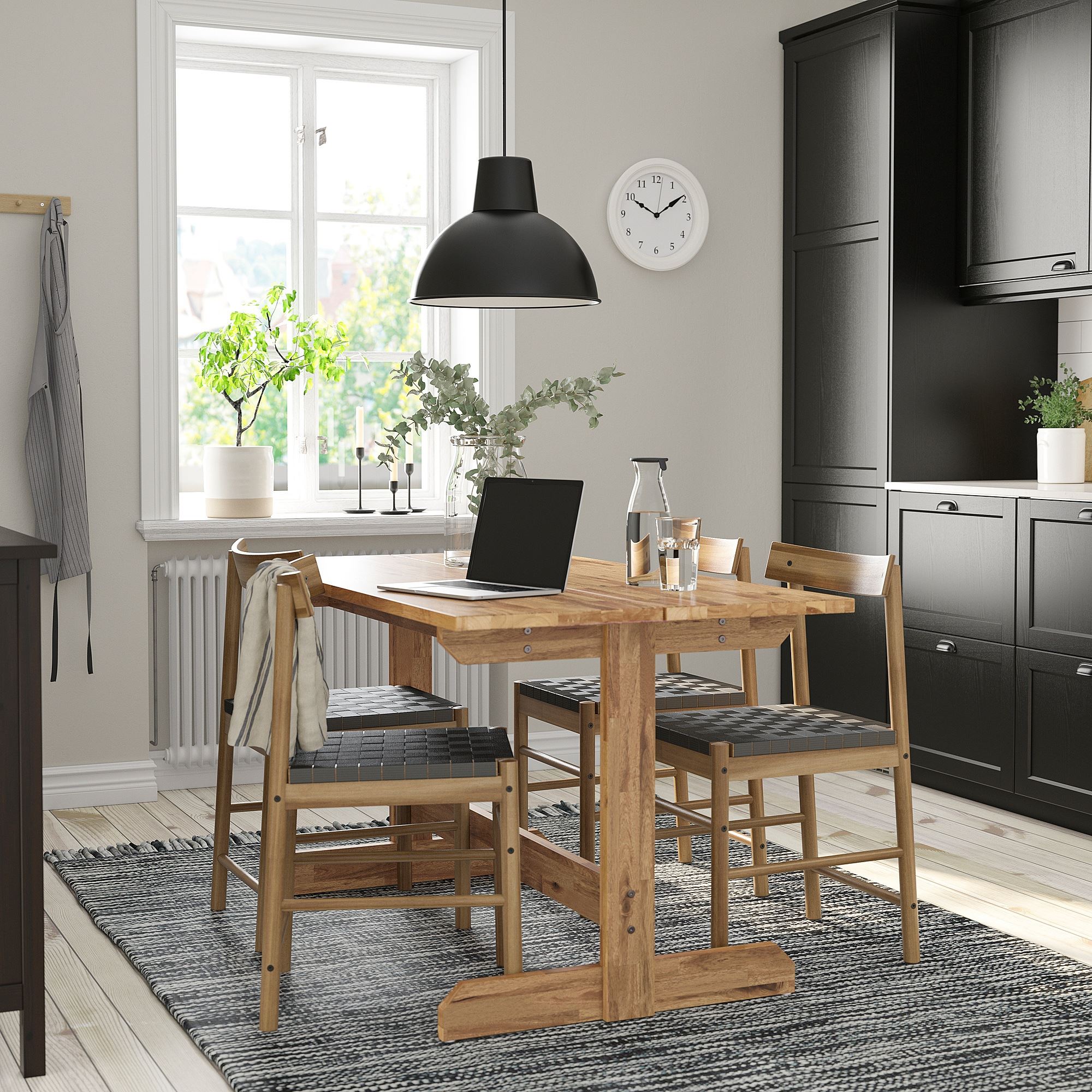 NACKANAS acacia seats 4-6 dining table - 40511056 | IKEA