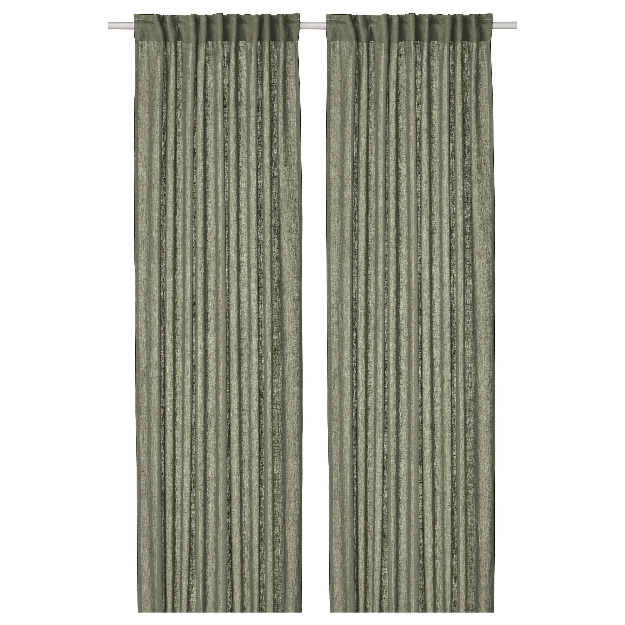 DYTAG grey-green 145x300 cm background curtain, 1 pair DYTAG grey-green 145x300 cm background curtain, 1 pair