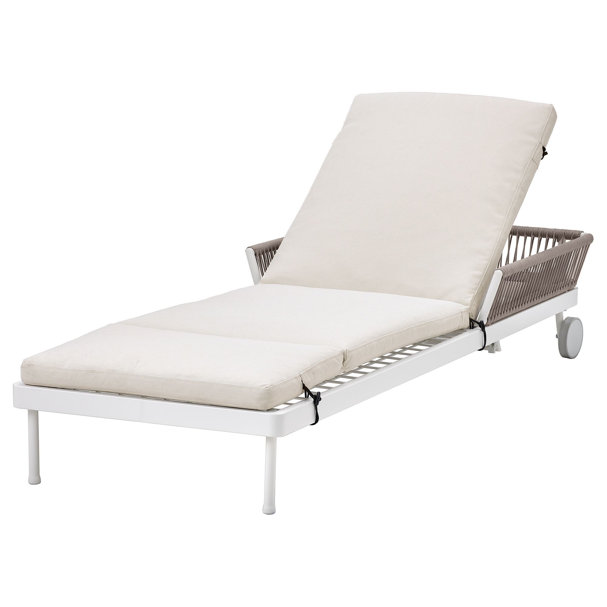 SEGERÖN white-beige sun lounger - 79494857 | IKEA