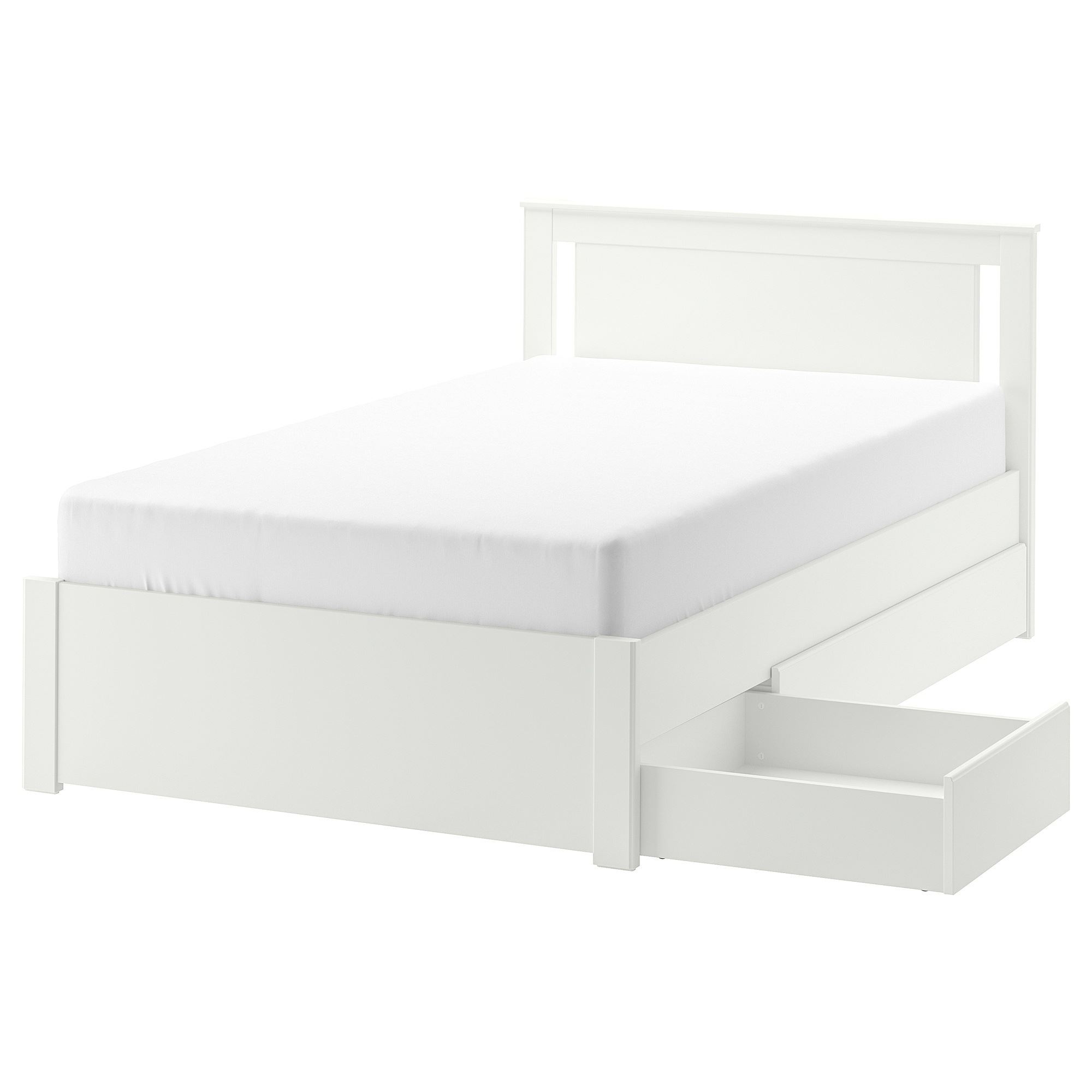 SONGESAND/LÖNSET white 120x200 cm single bed base - 59240994 | IKEA