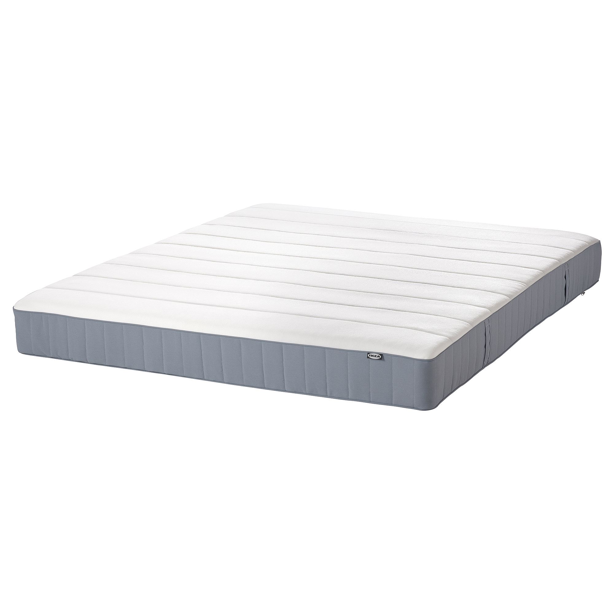 ベッドフレーム BED + MATTRESS with storage - 160x200 cm VESTERÖY light blue 160x200 cm double bed mattress - 40450618 | IKEA