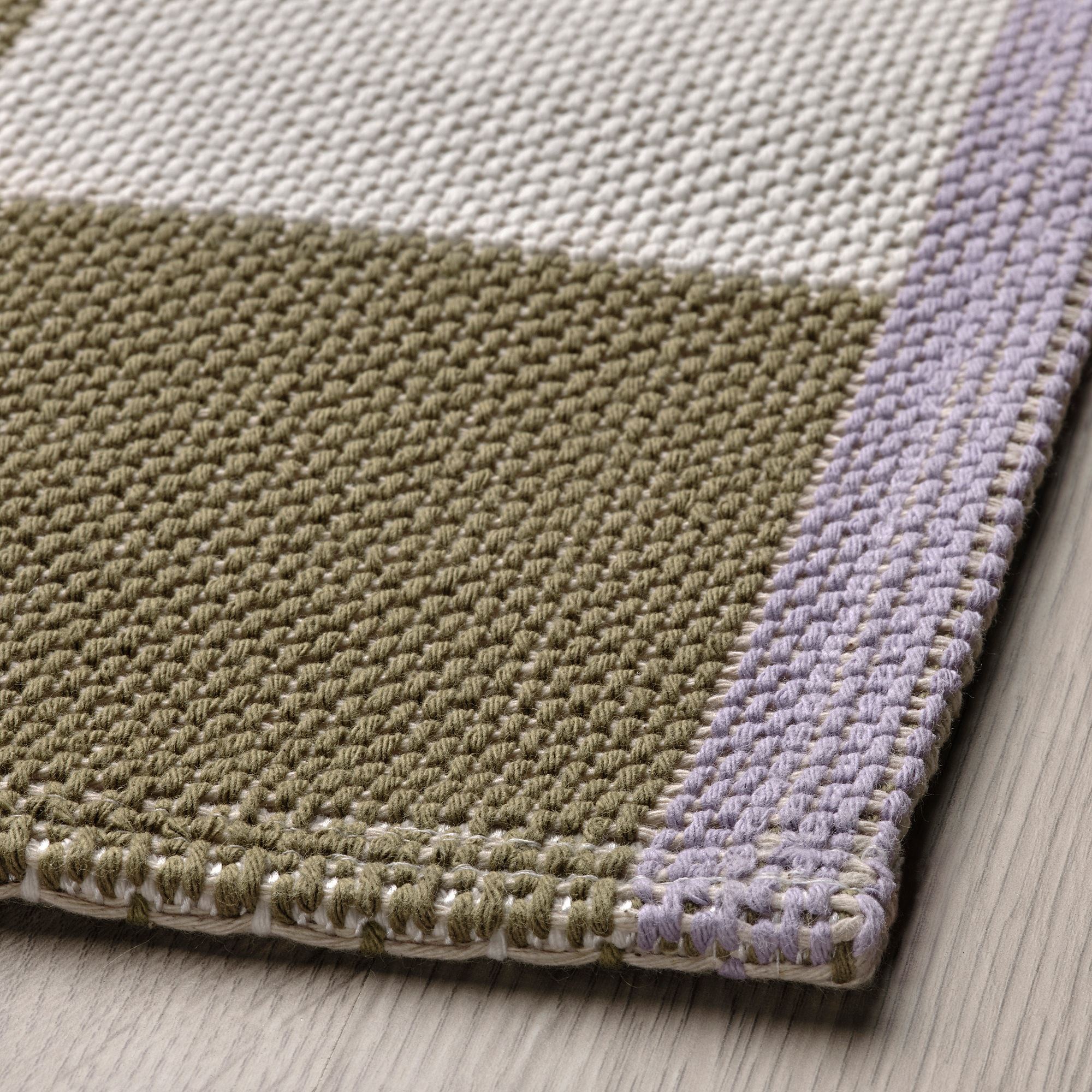 KLASSRUM white/green 60x120 cm runner rug - 10567059 | IKEA