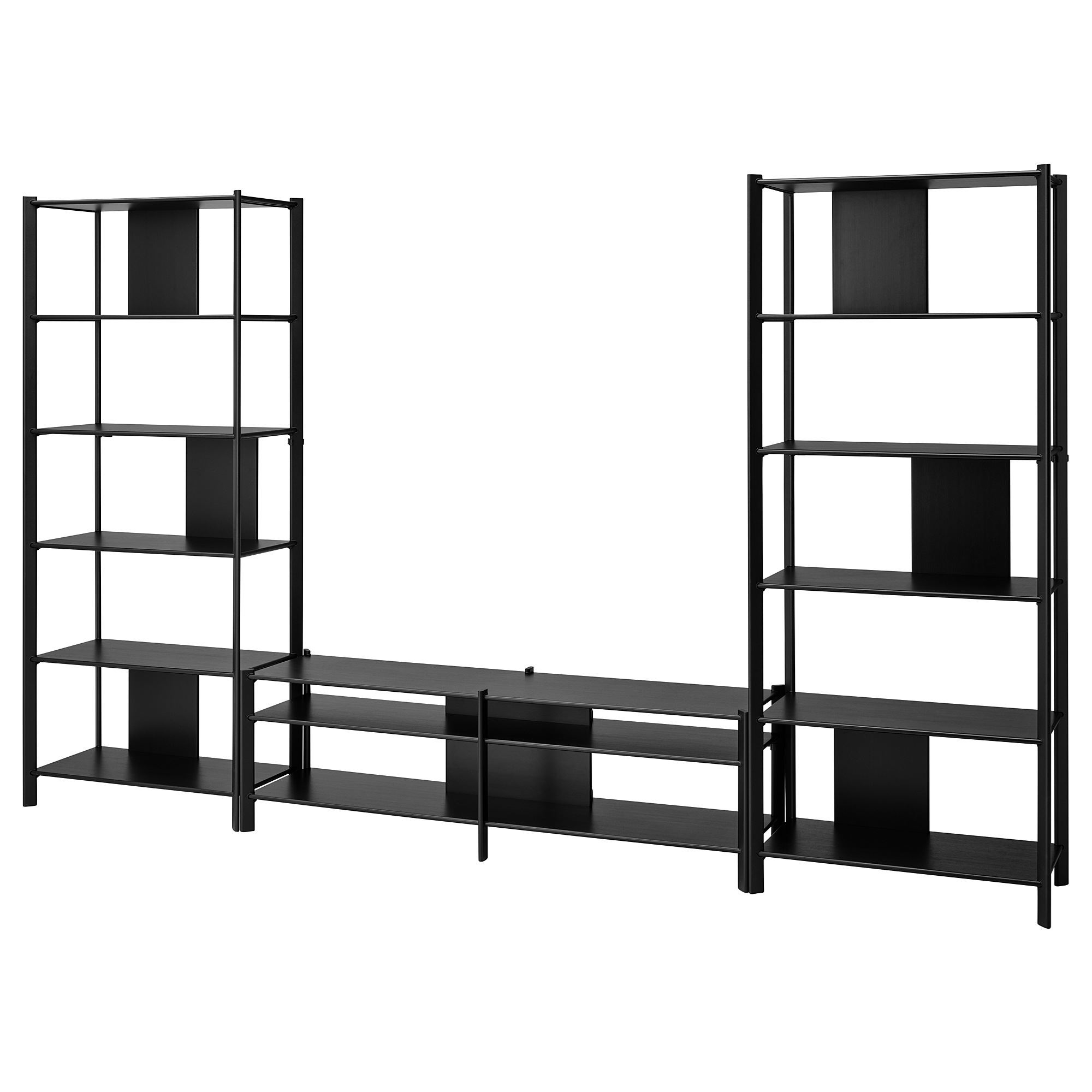 JATTESTA black 320x40x194 cm tv storage unit - 49494830 | IKEA