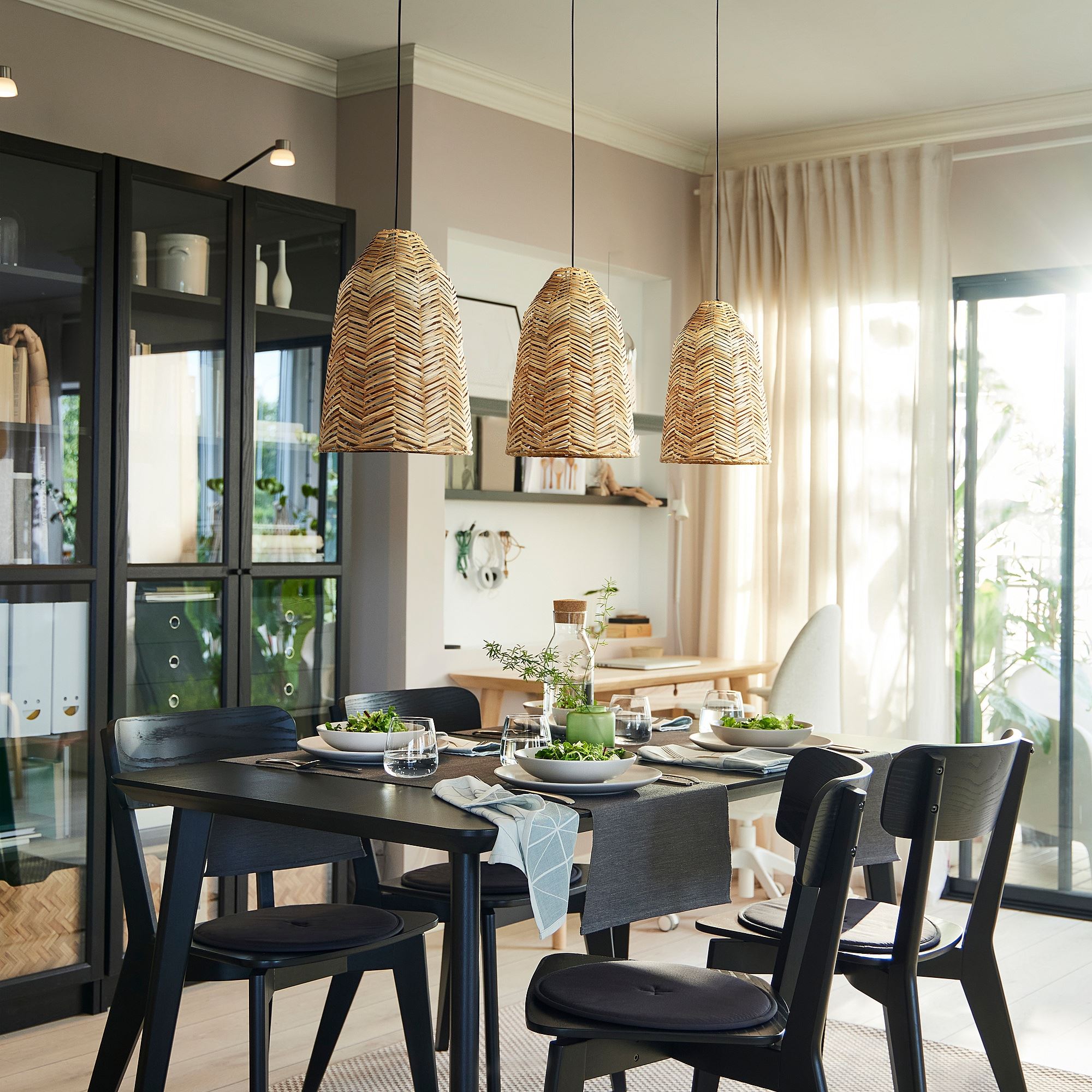 KAPPELAND rattan pendant lamp shade - 80540189 | IKEA