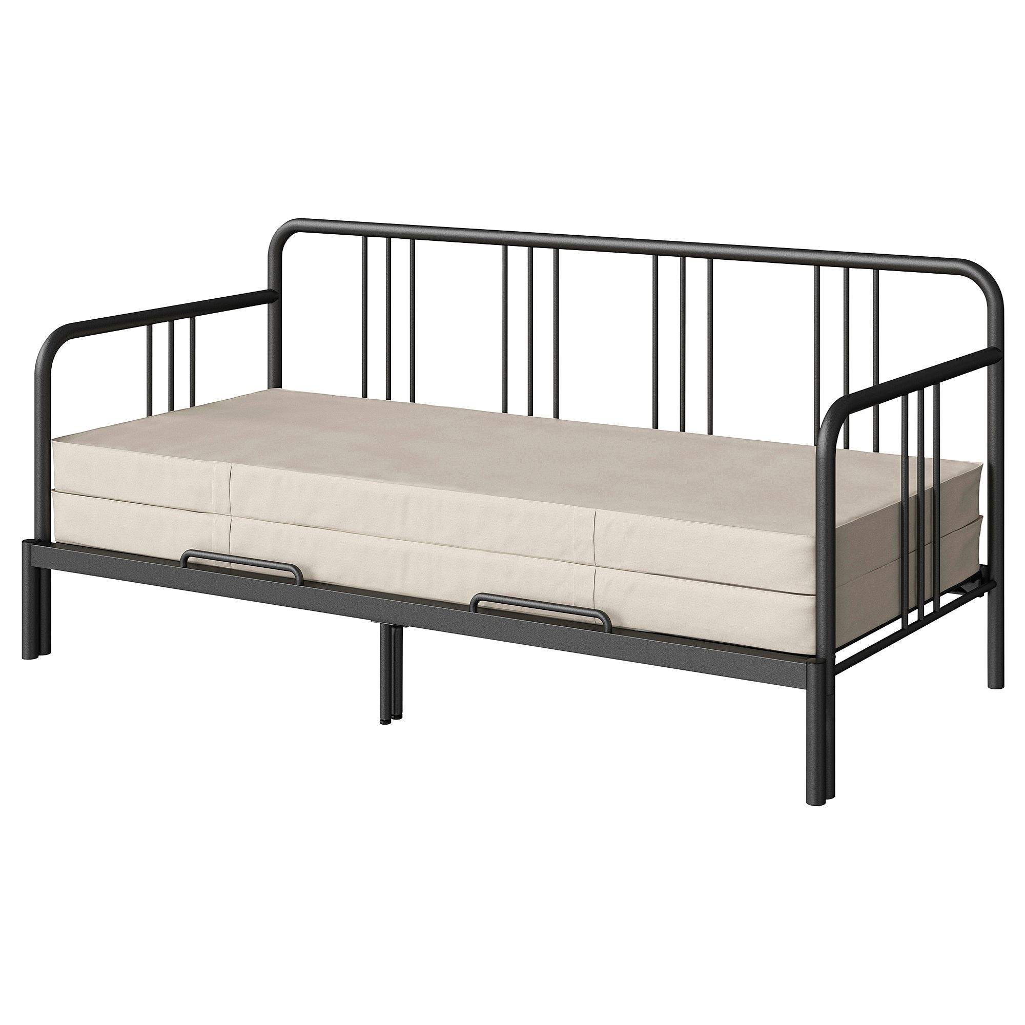 FYRESDAL/VANNAREID black 80x200 cm day-bed - 29390961 | IKEA